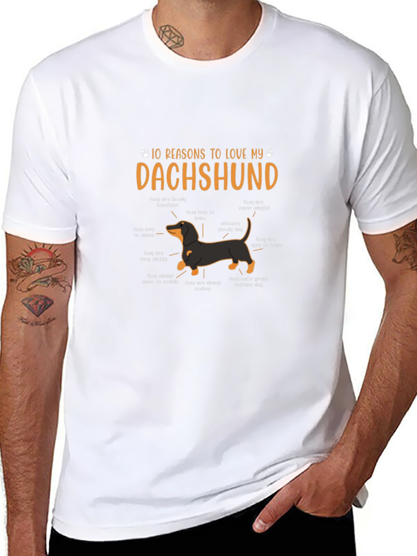 Dachshund Reasons Graphic Tee