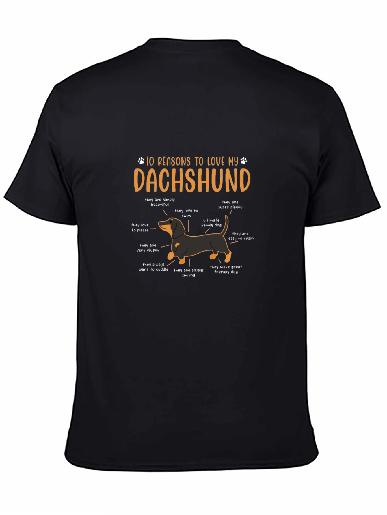 Dachshund Reasons Graphic Tee