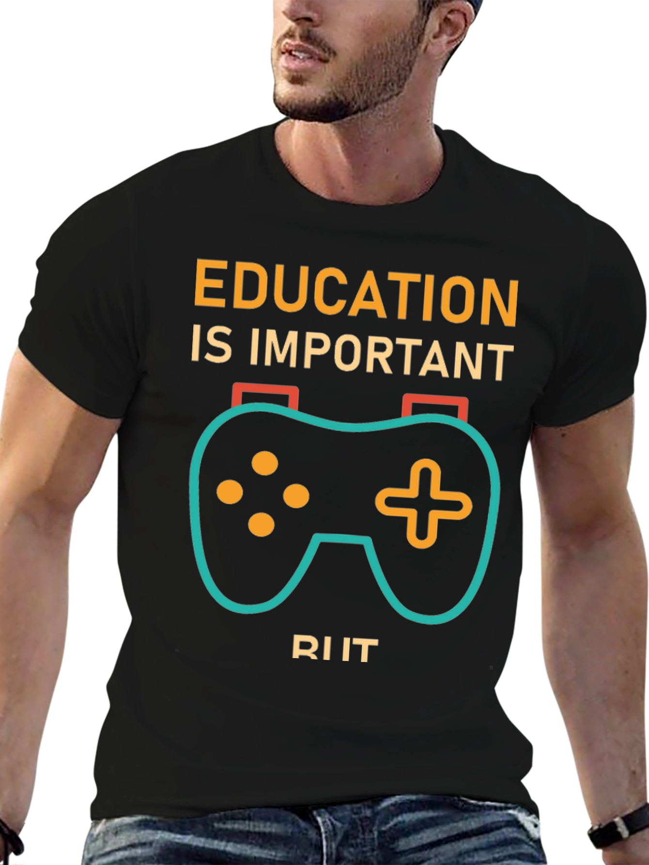 Education is Important Gaming T-Shirt