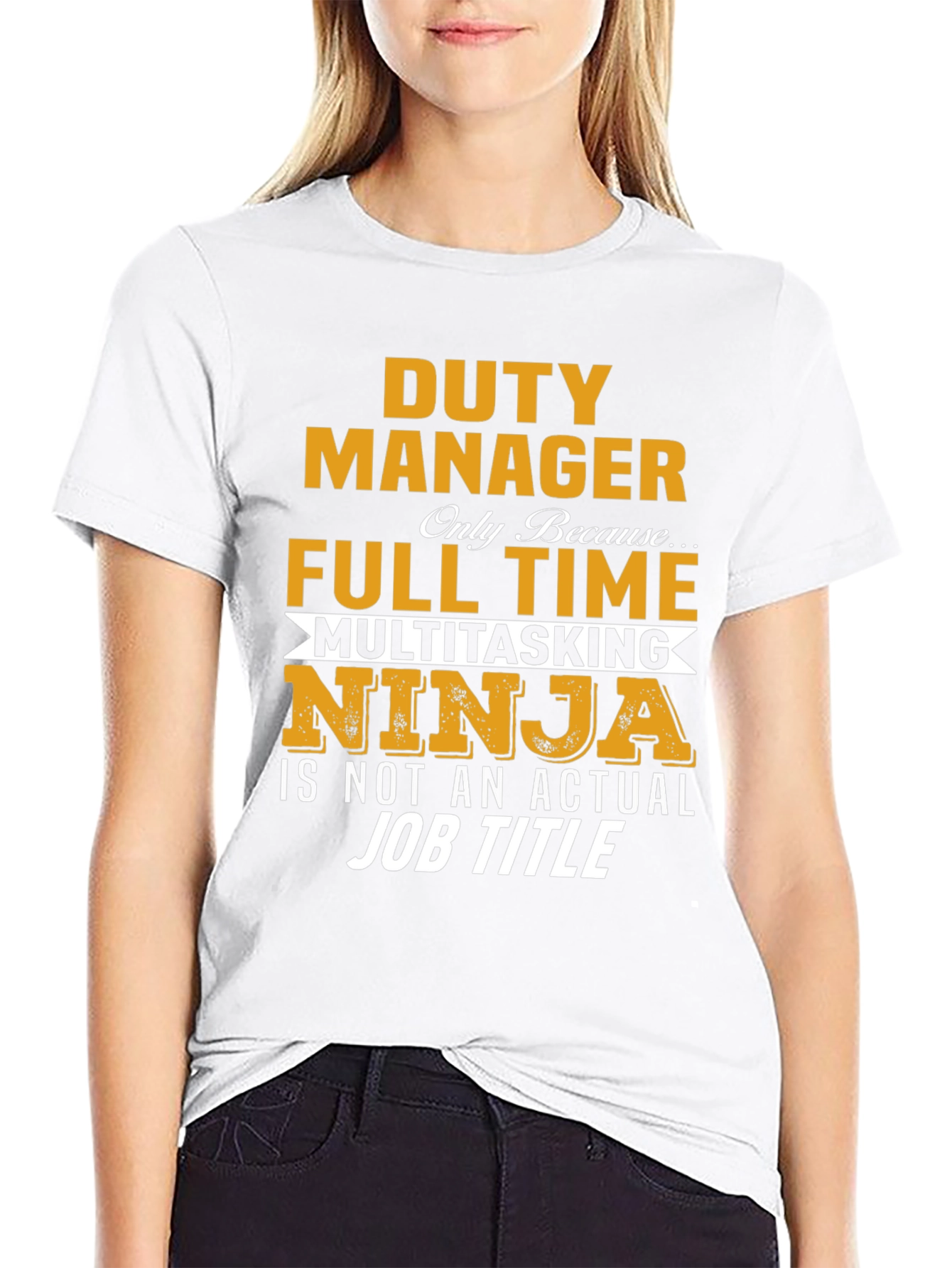 Duty Manager Full Time Multitasking Ninja T-Shirt