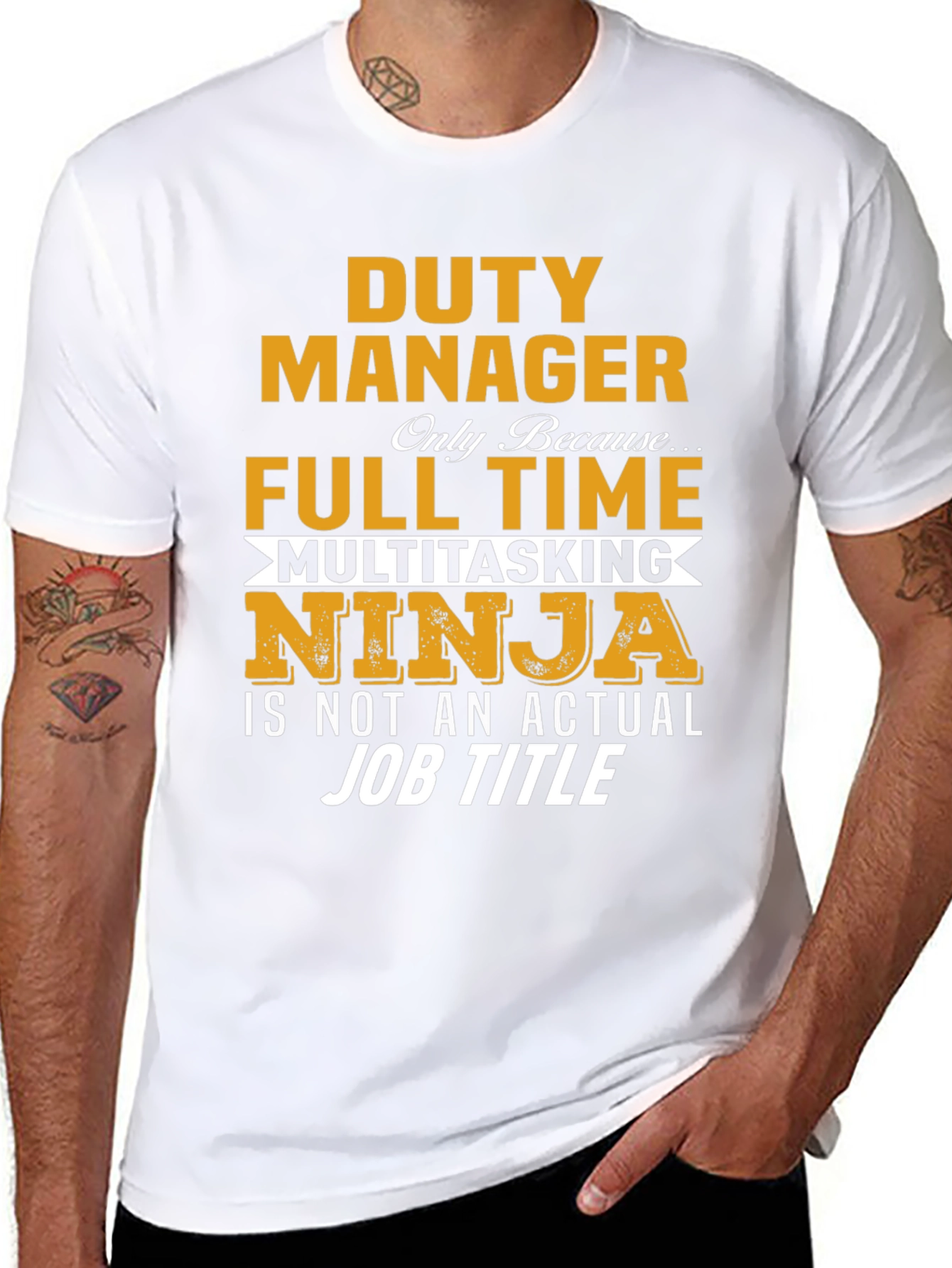 Duty Manager Full Time Multitasking Ninja T-Shirt