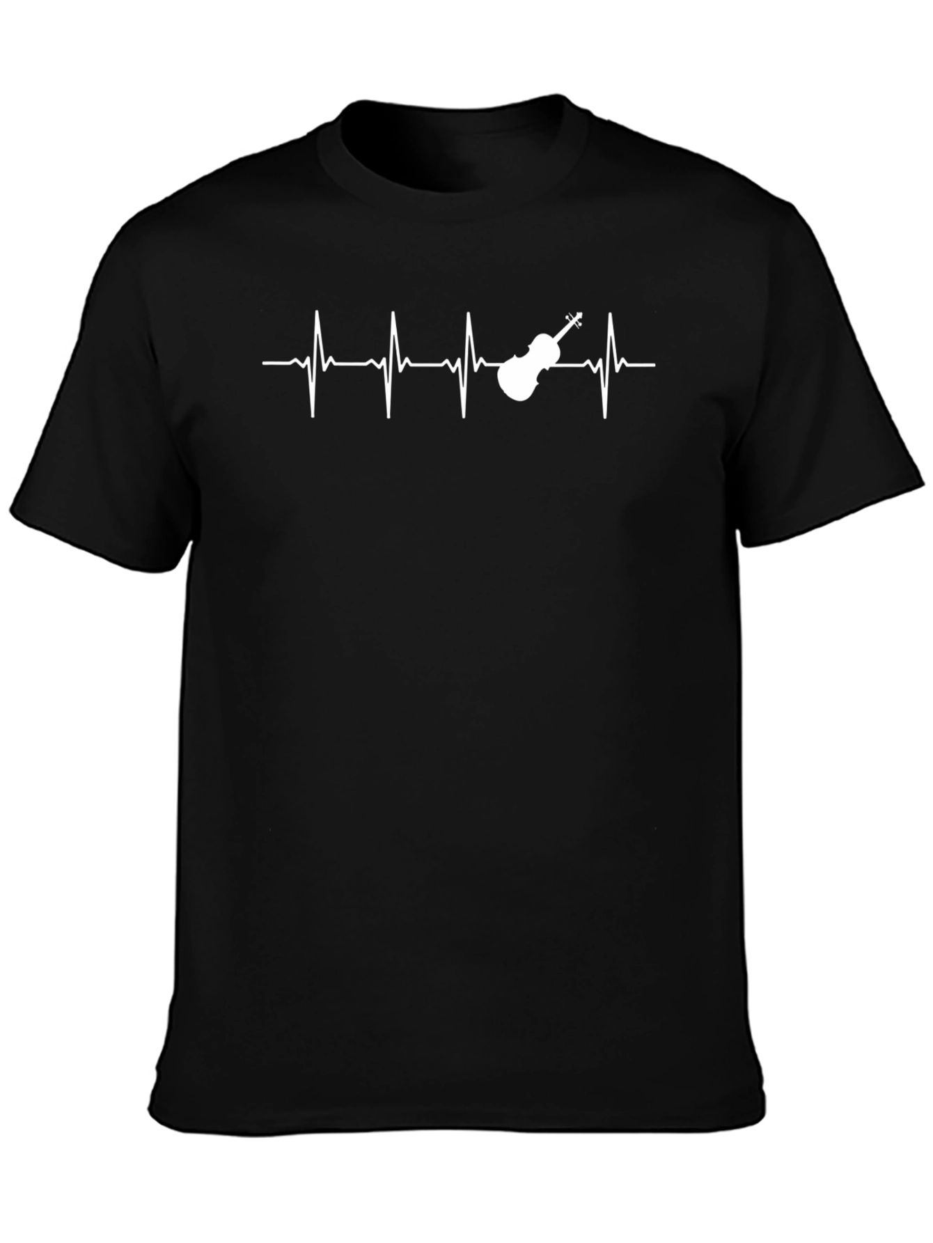 Violin Heartbeat Graphic Tee