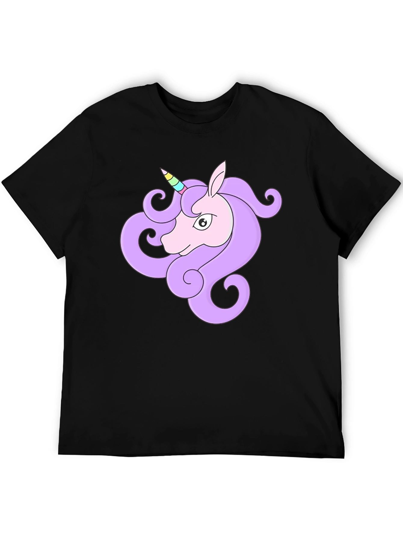 Unicorn Graphic Black T-Shirt