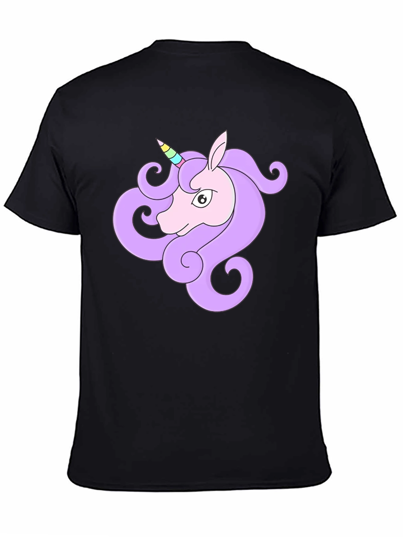 Unicorn Graphic Black T-Shirt