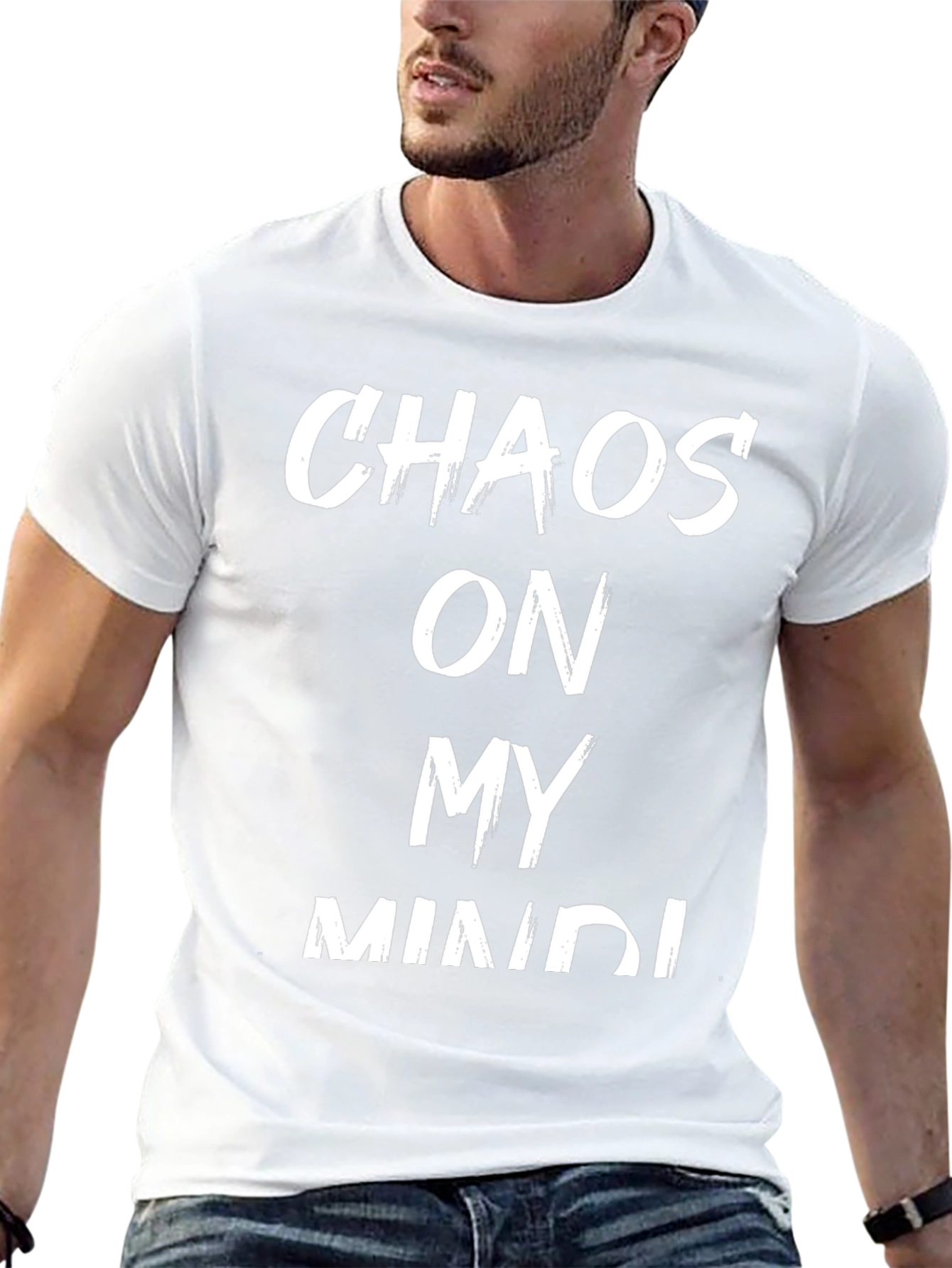 Chaos On My Mind Black Graphic Tee