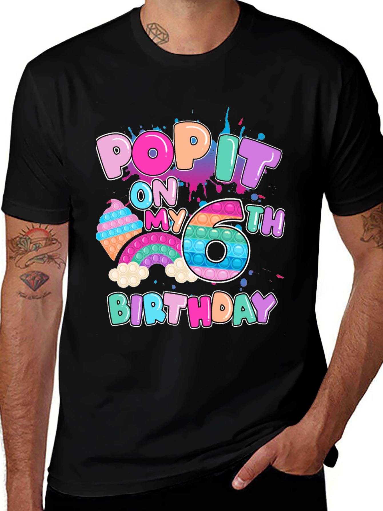 Pop It 6th Birthday T-Shirt