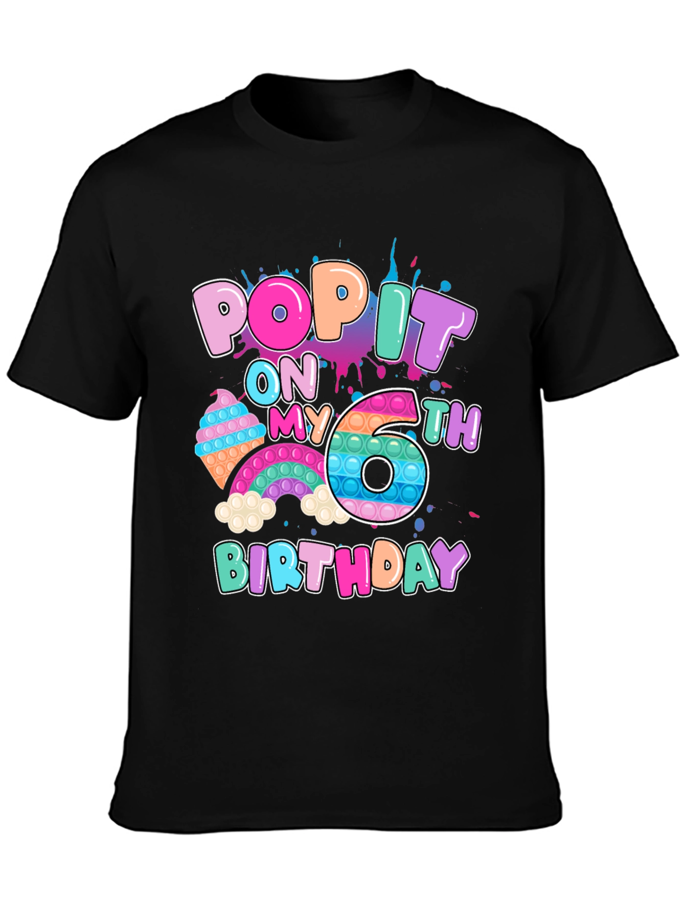 Pop It 6th Birthday T-Shirt