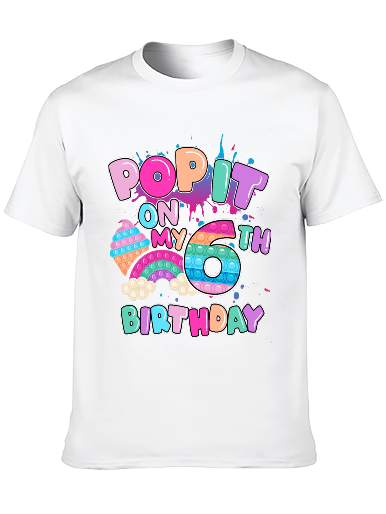Pop It 6th Birthday T-Shirt