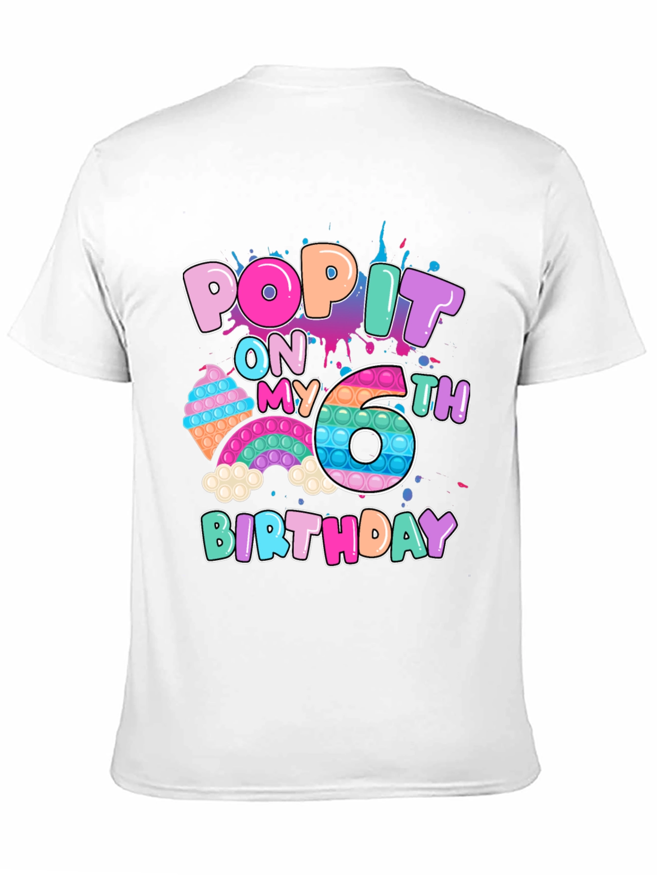 Pop It 6th Birthday T-Shirt