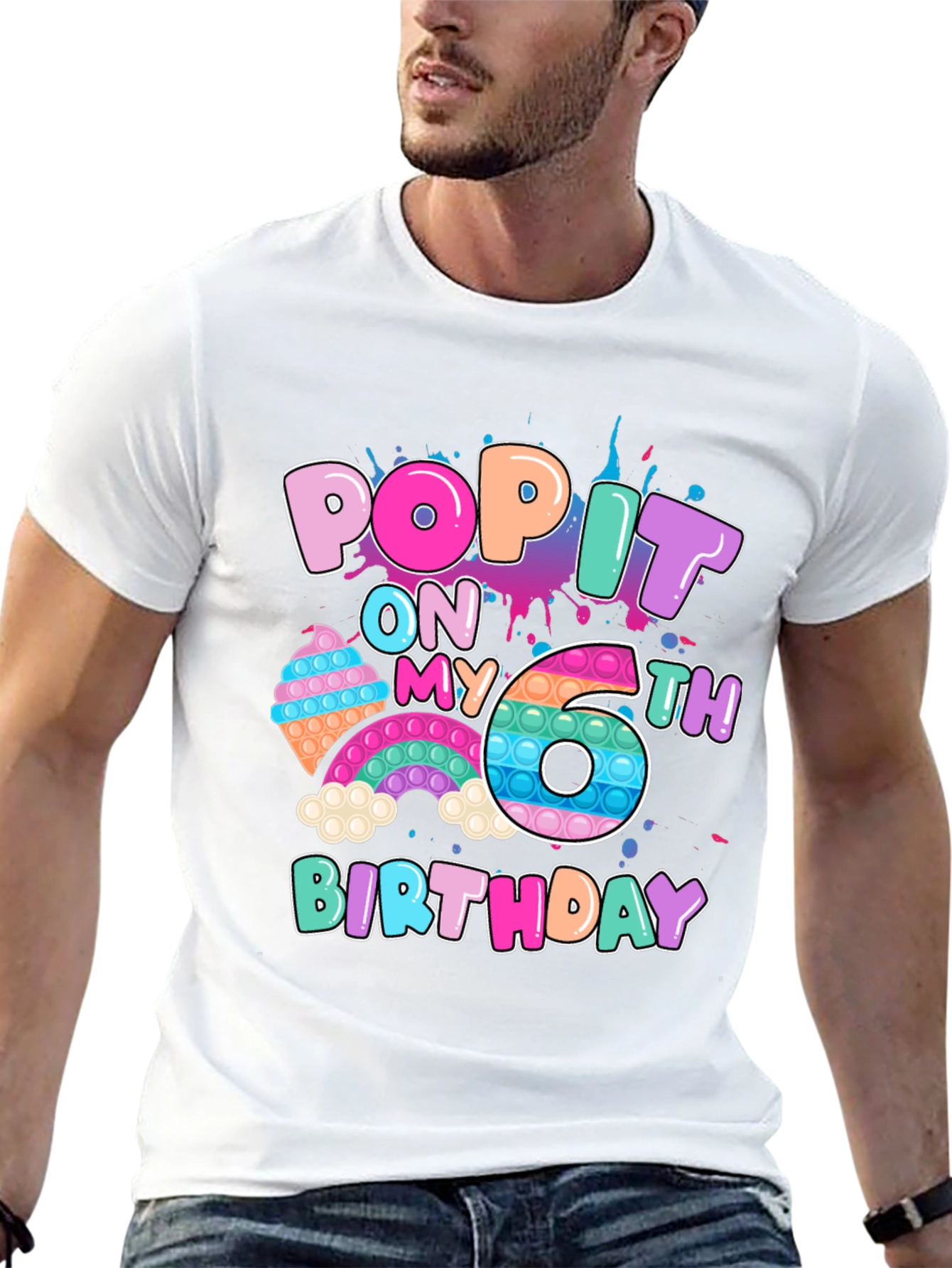 Pop It 6th Birthday T-Shirt