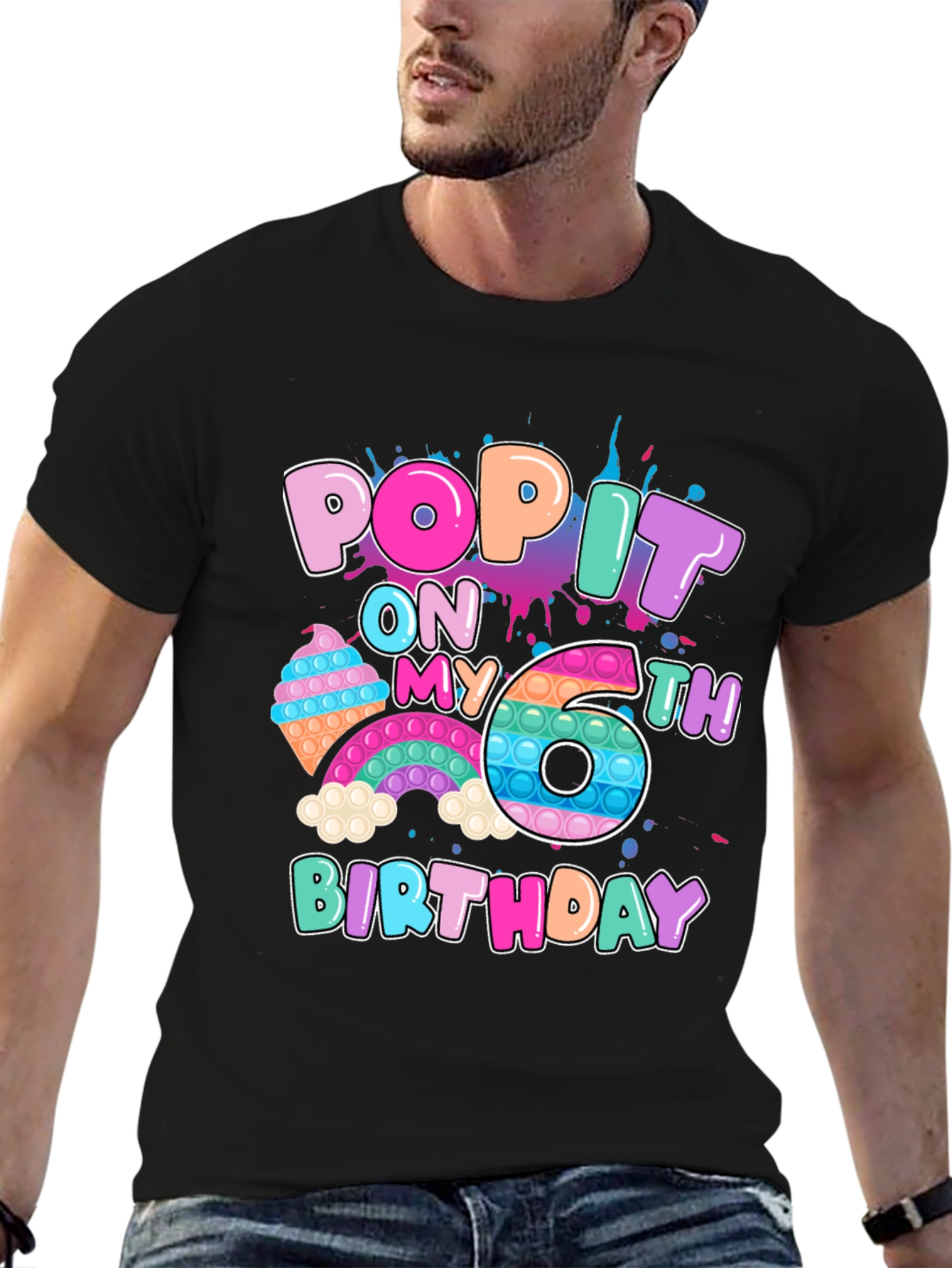 Pop It 6th Birthday T-Shirt
