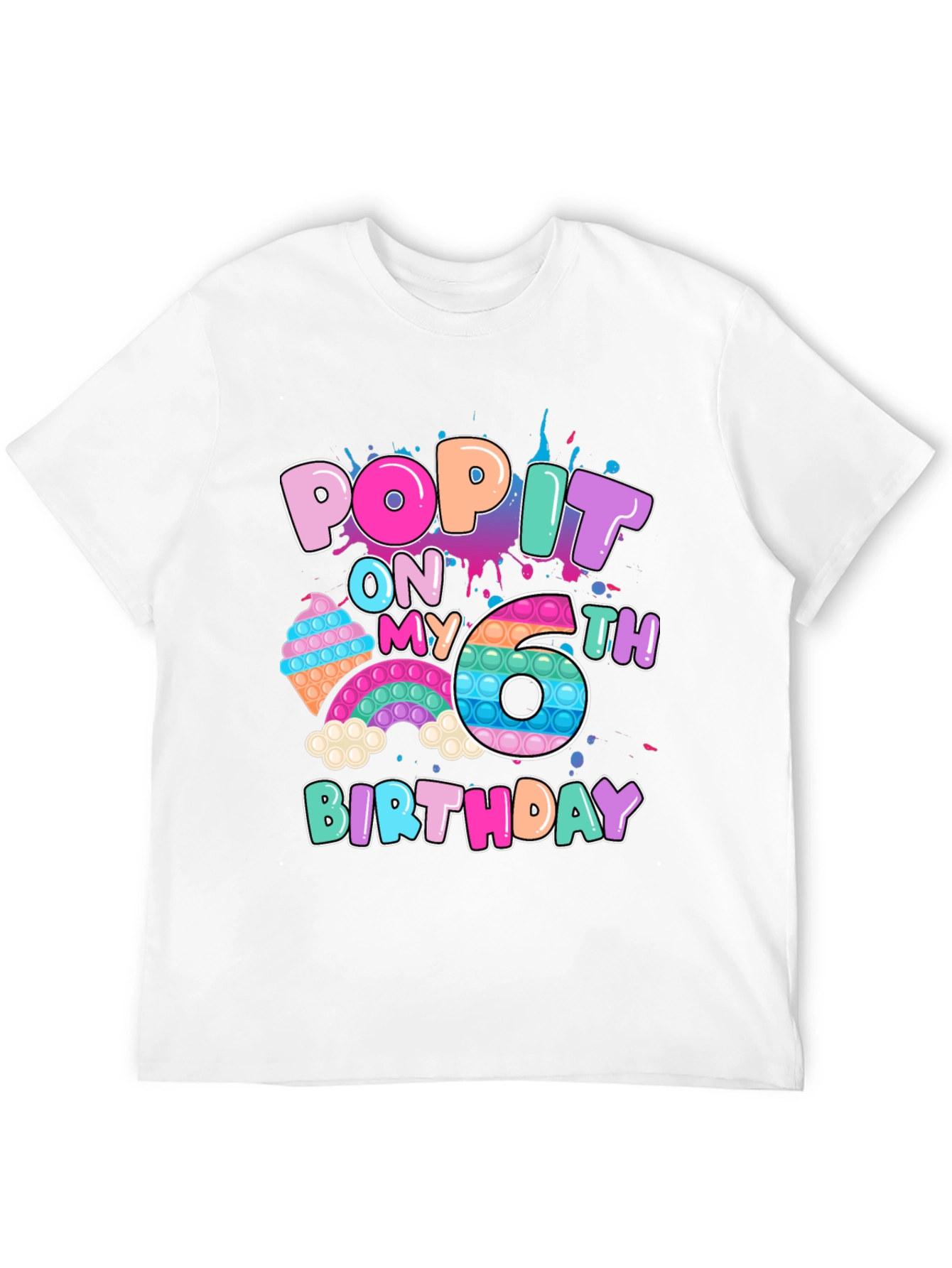 Pop It 6th Birthday T-Shirt
