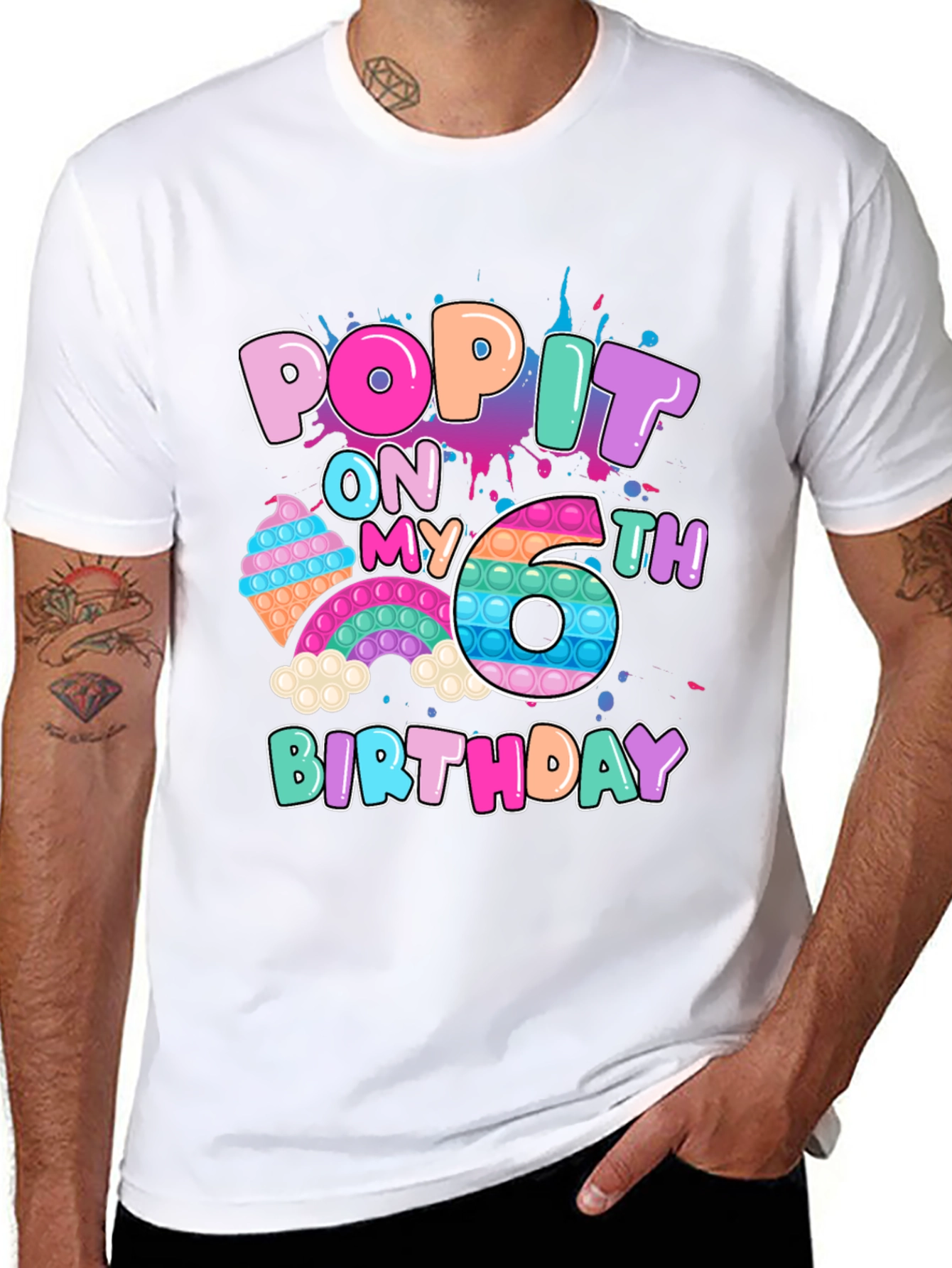 Pop It 6th Birthday T-Shirt