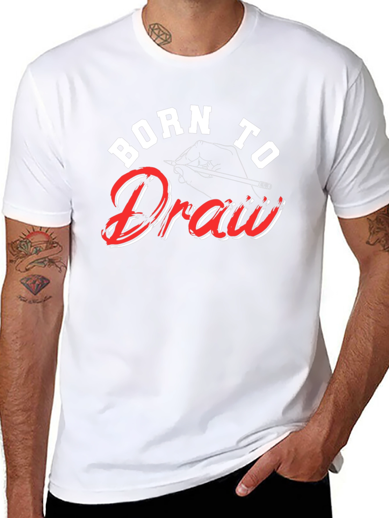 Born to Draw T-Shirt: Artistic Graphic Tee