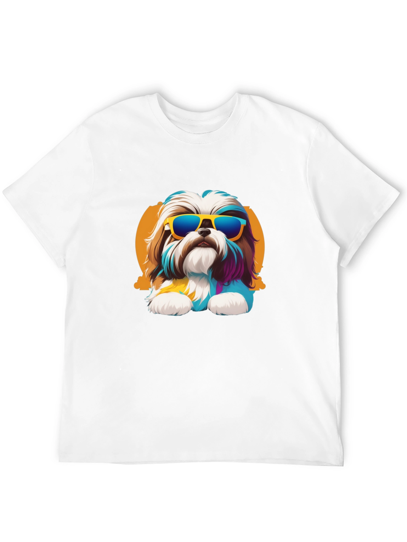 Cool Dog Graphic Tee - Black Cotton Shirt