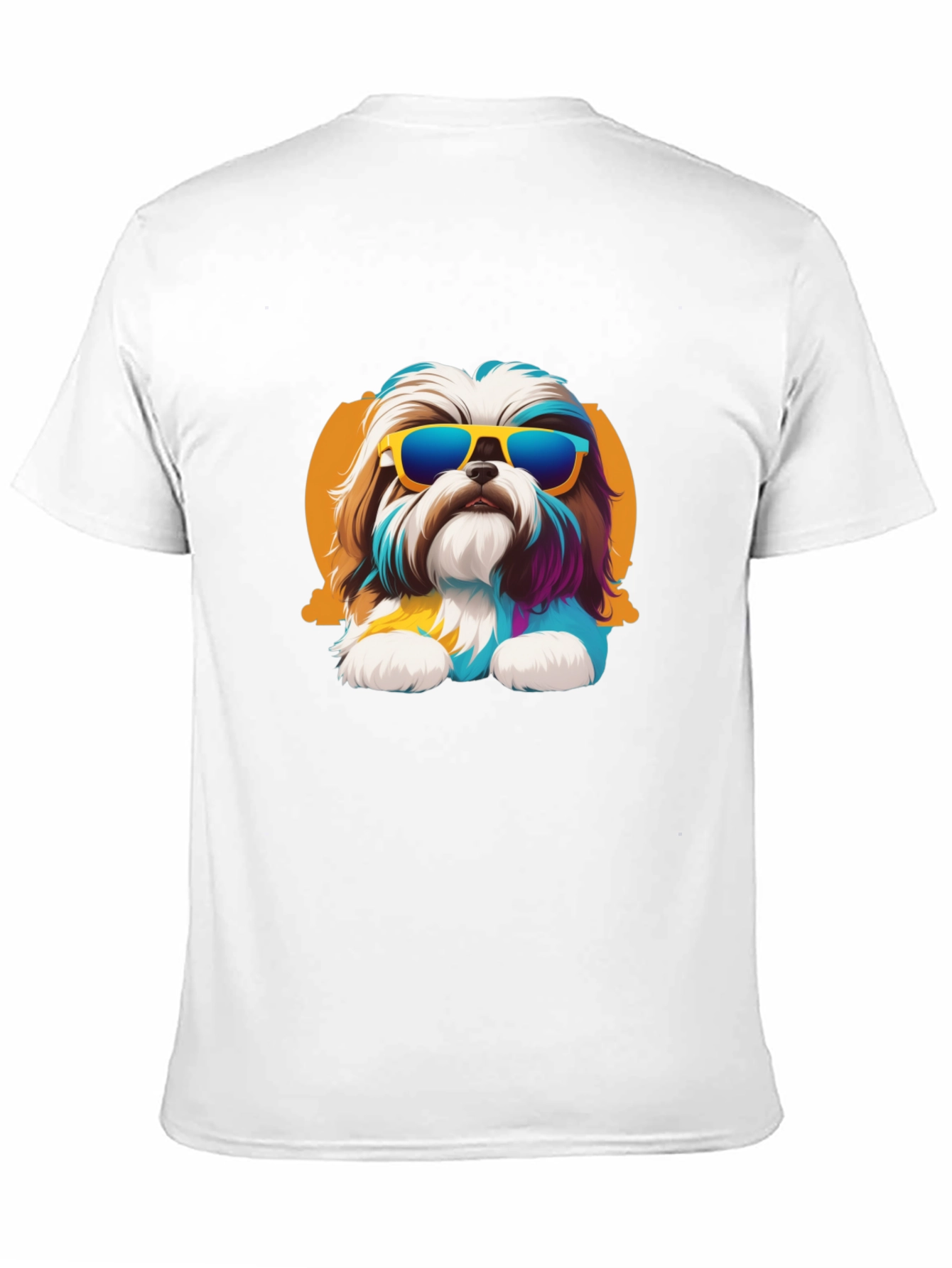 Cool Dog Graphic Tee - Black Cotton Shirt