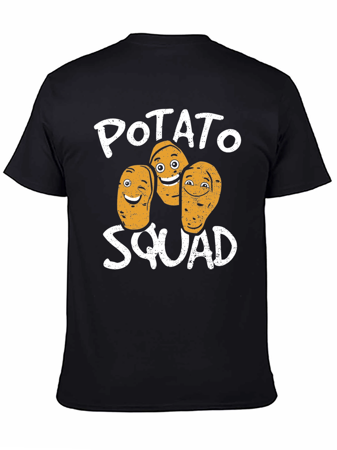 Potato Squad Graphic Print Crew Neck T-Shirt