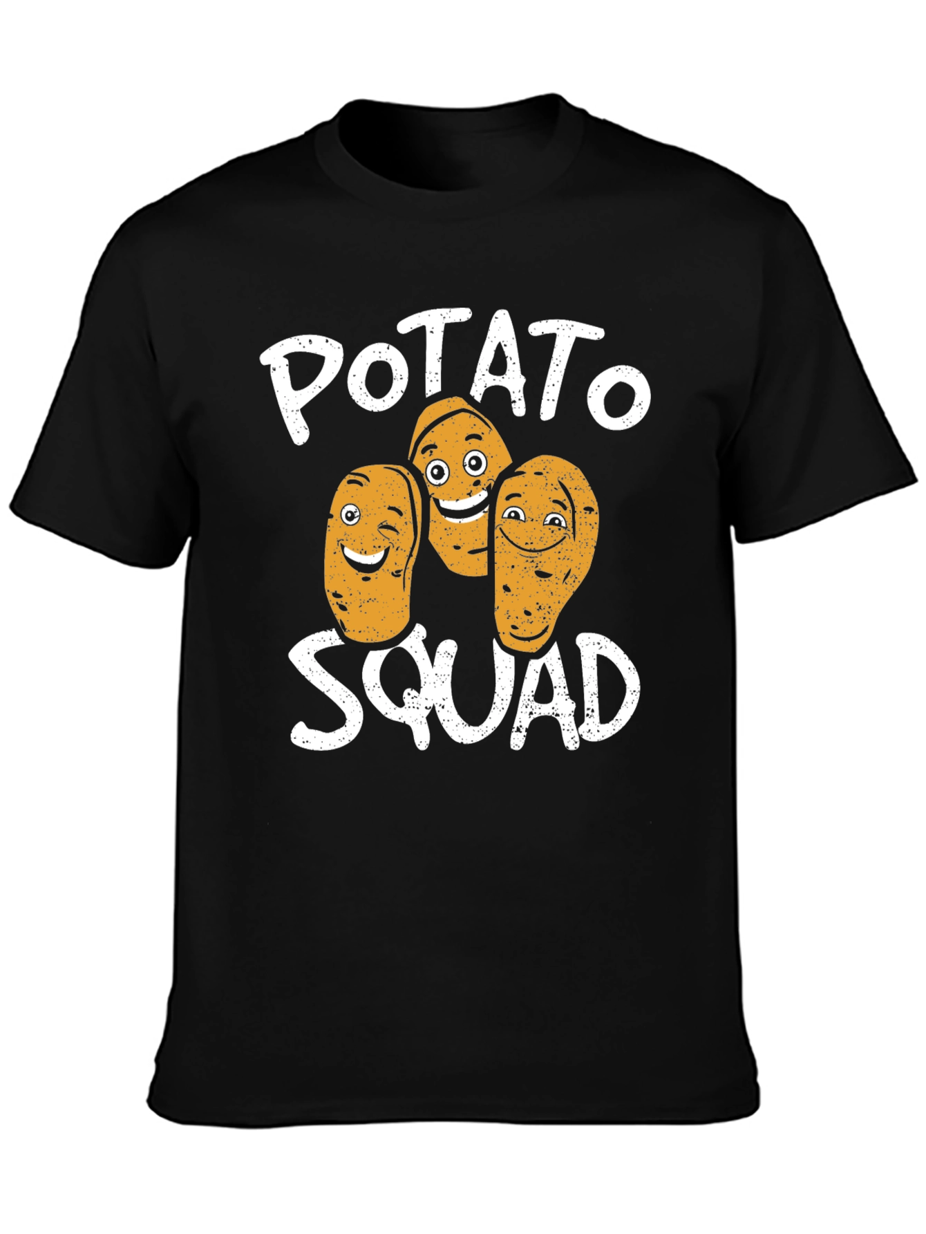 Potato Squad Graphic Print Crew Neck T-Shirt