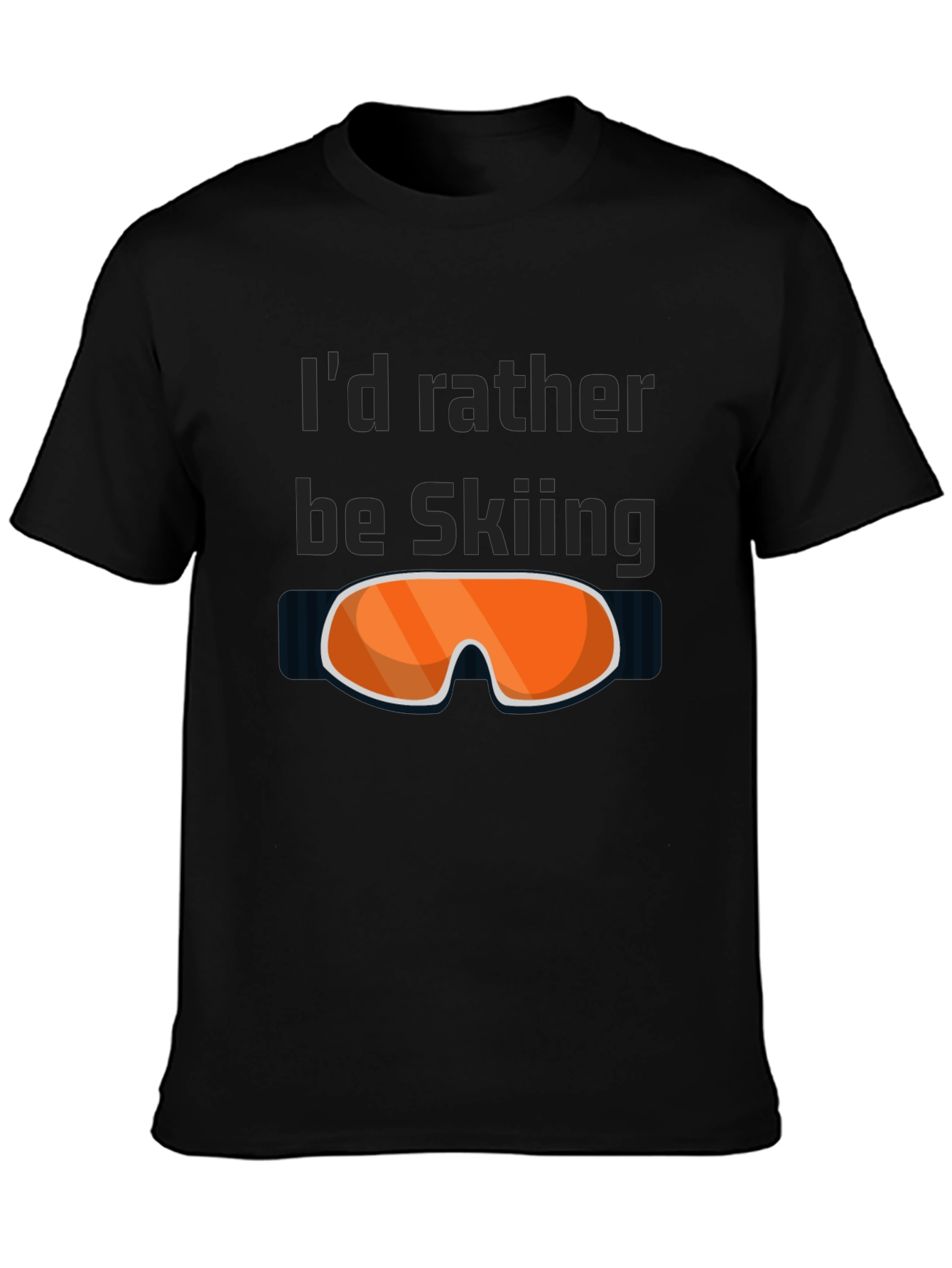Skiing T-Shirt - Id Rather Be Skiing