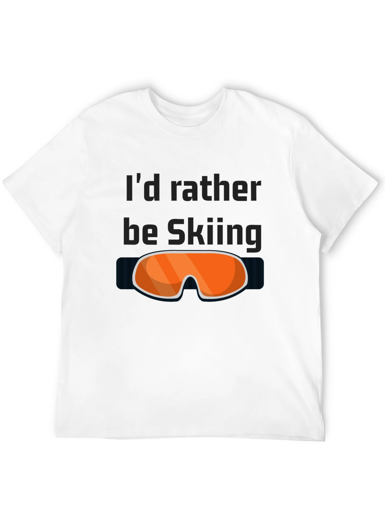 Skiing T-Shirt - Id Rather Be Skiing