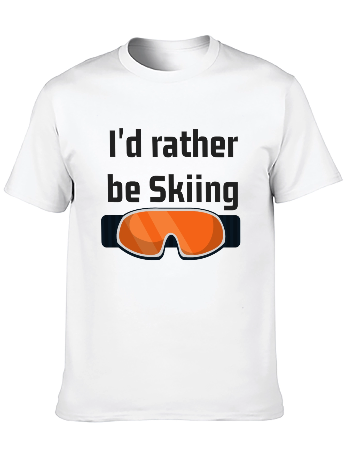Skiing T-Shirt - Id Rather Be Skiing