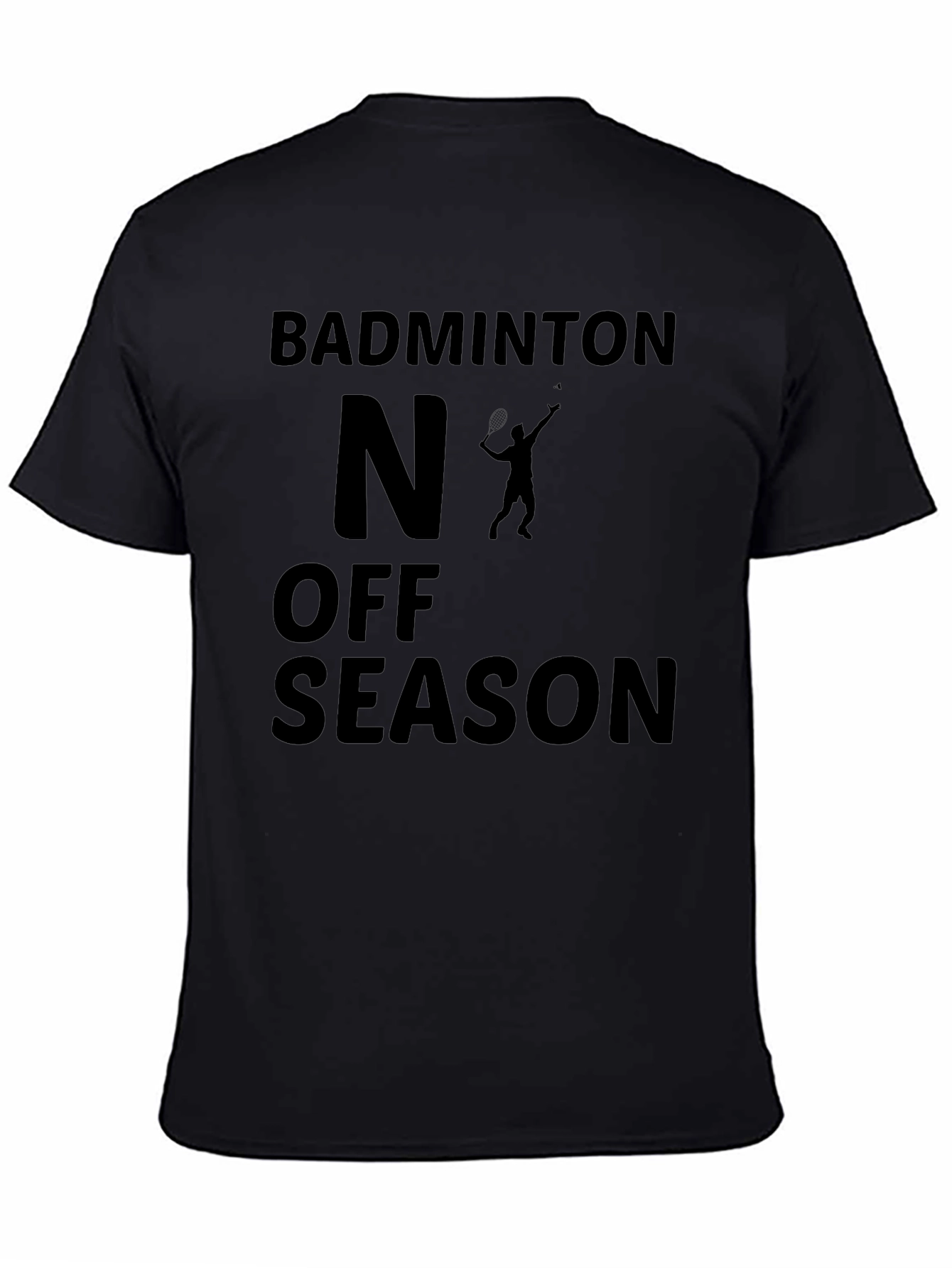 Badminton Off Season Black Graphic Tee