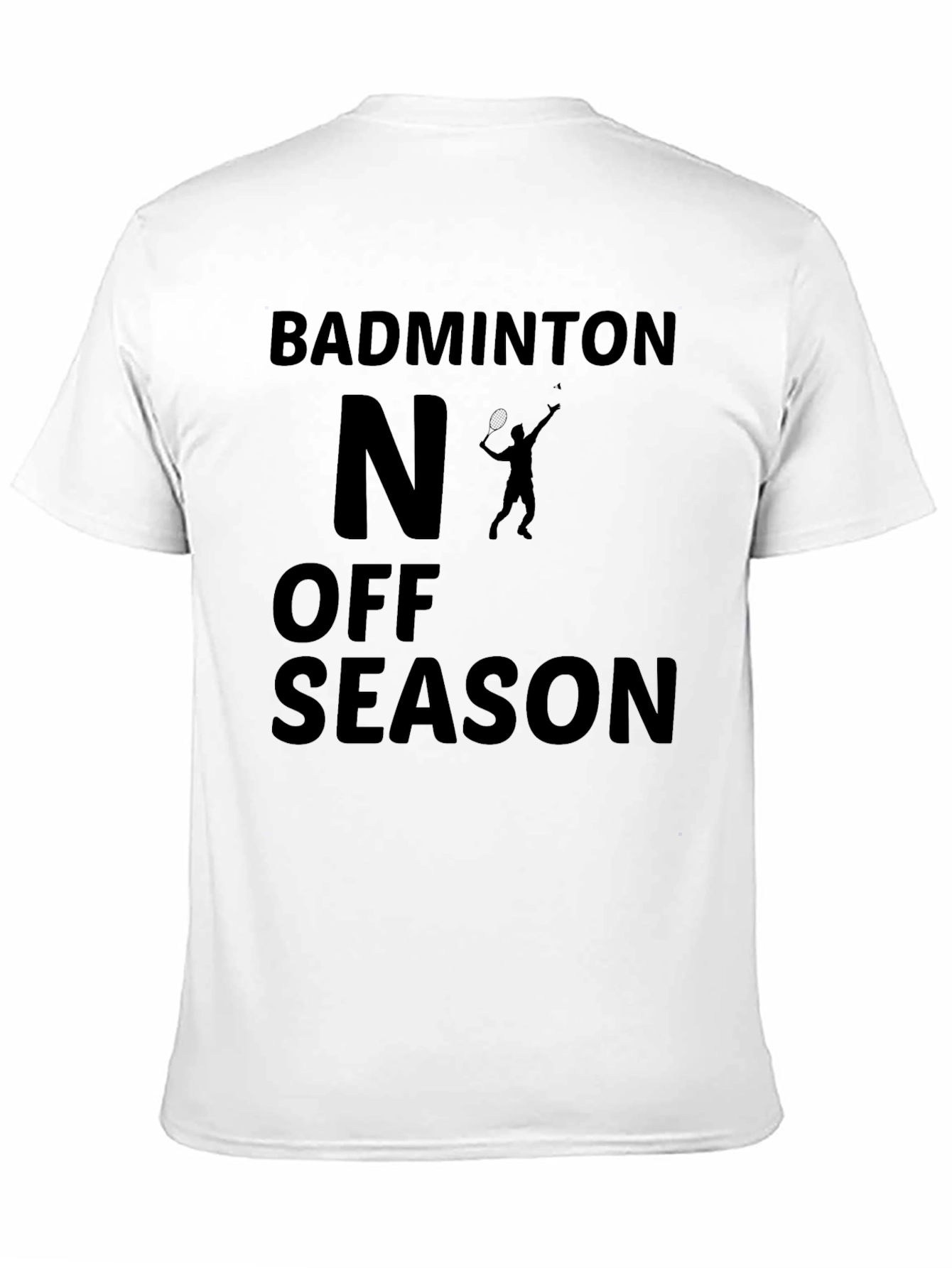Badminton Off Season Black Graphic Tee