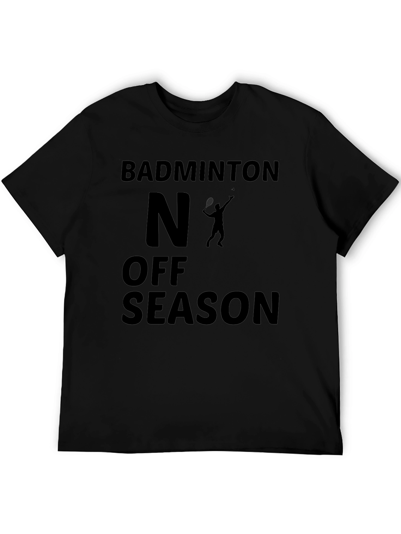Badminton Off Season Black Graphic Tee