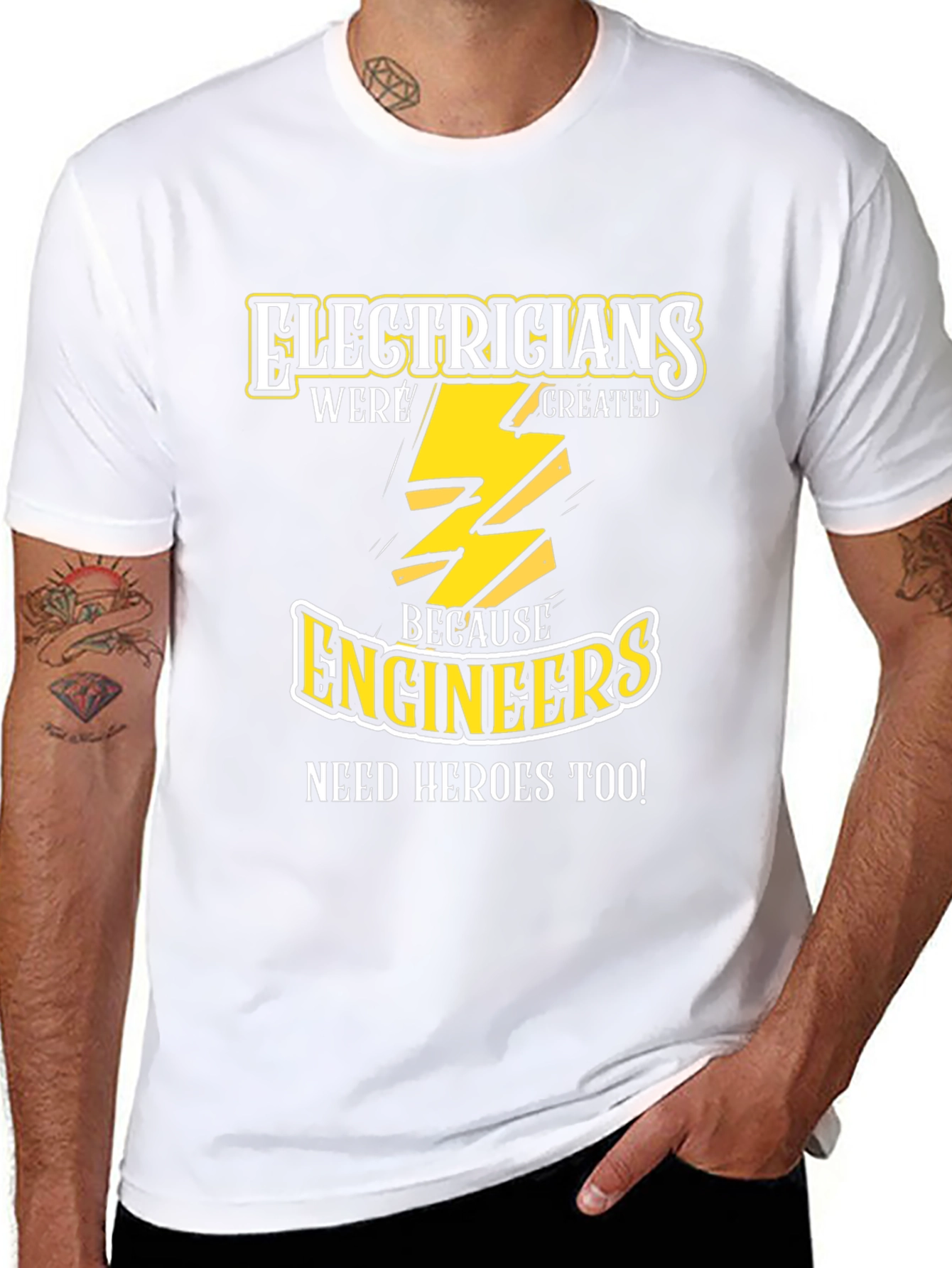 Electricians are Heroes T-Shirt Electrical Worker Apparel