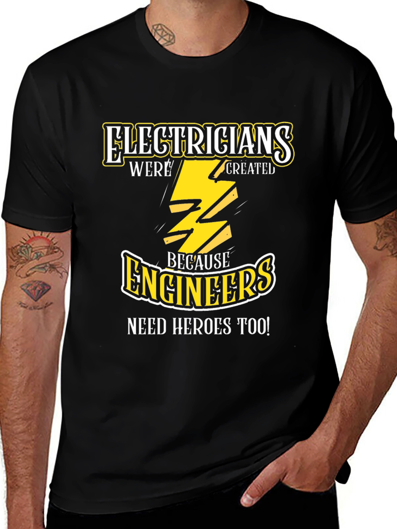 Electricians are Heroes T-Shirt Electrical Worker Apparel