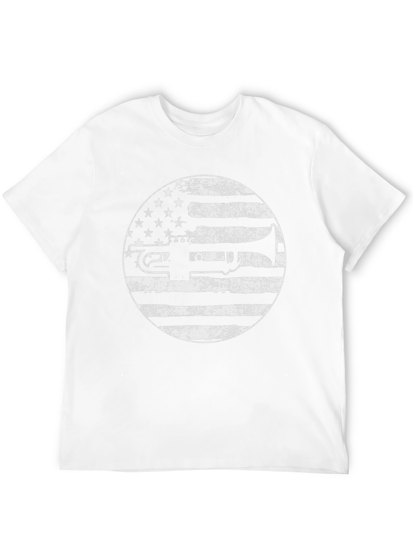Trumpet American Flag Graphic Tee