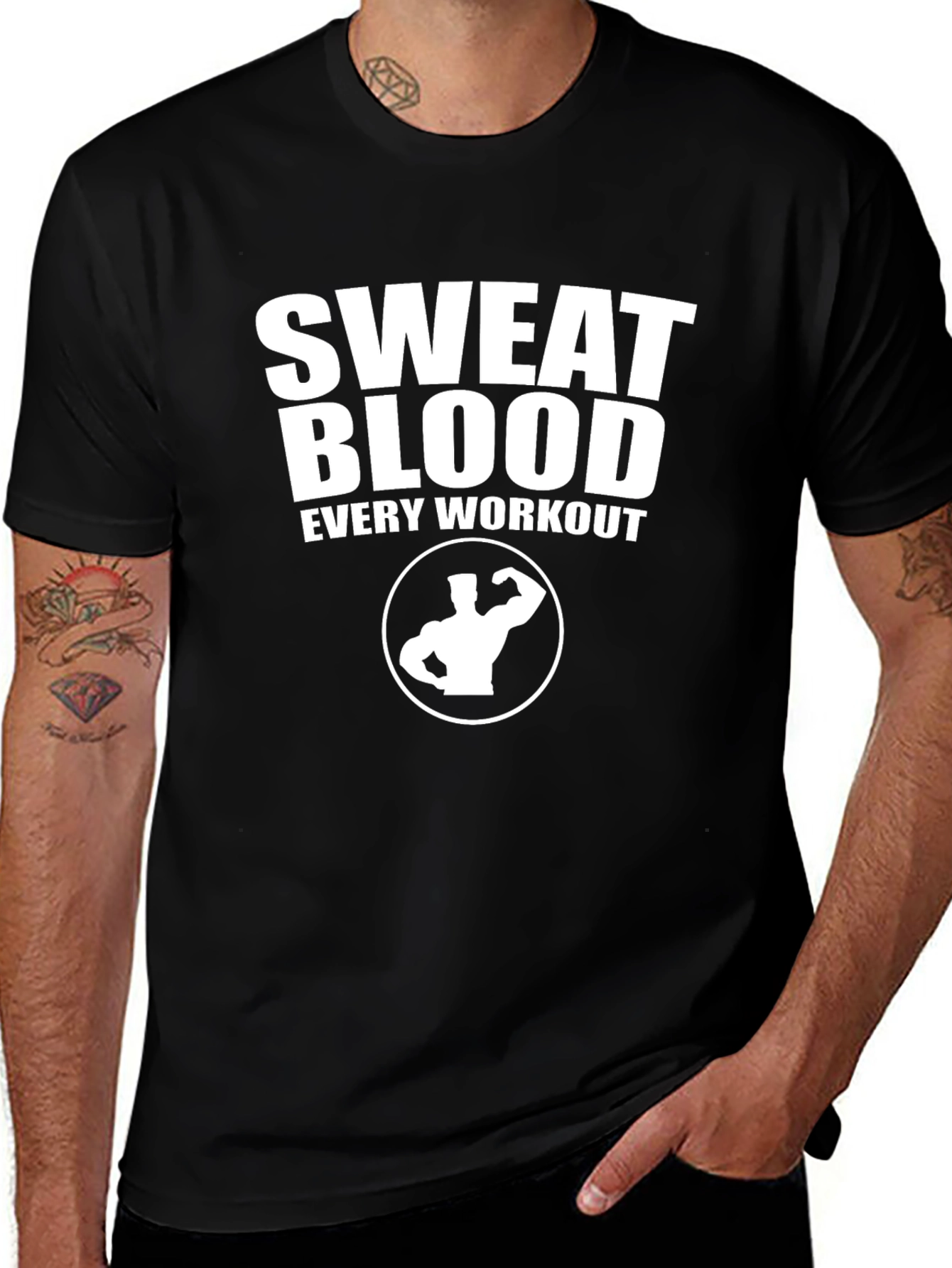Sweat Blood Workout Black T-Shirt