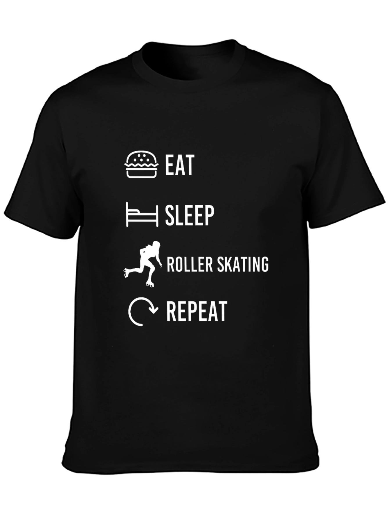 Eat Sleep Roller Skate Repeat T-Shirt