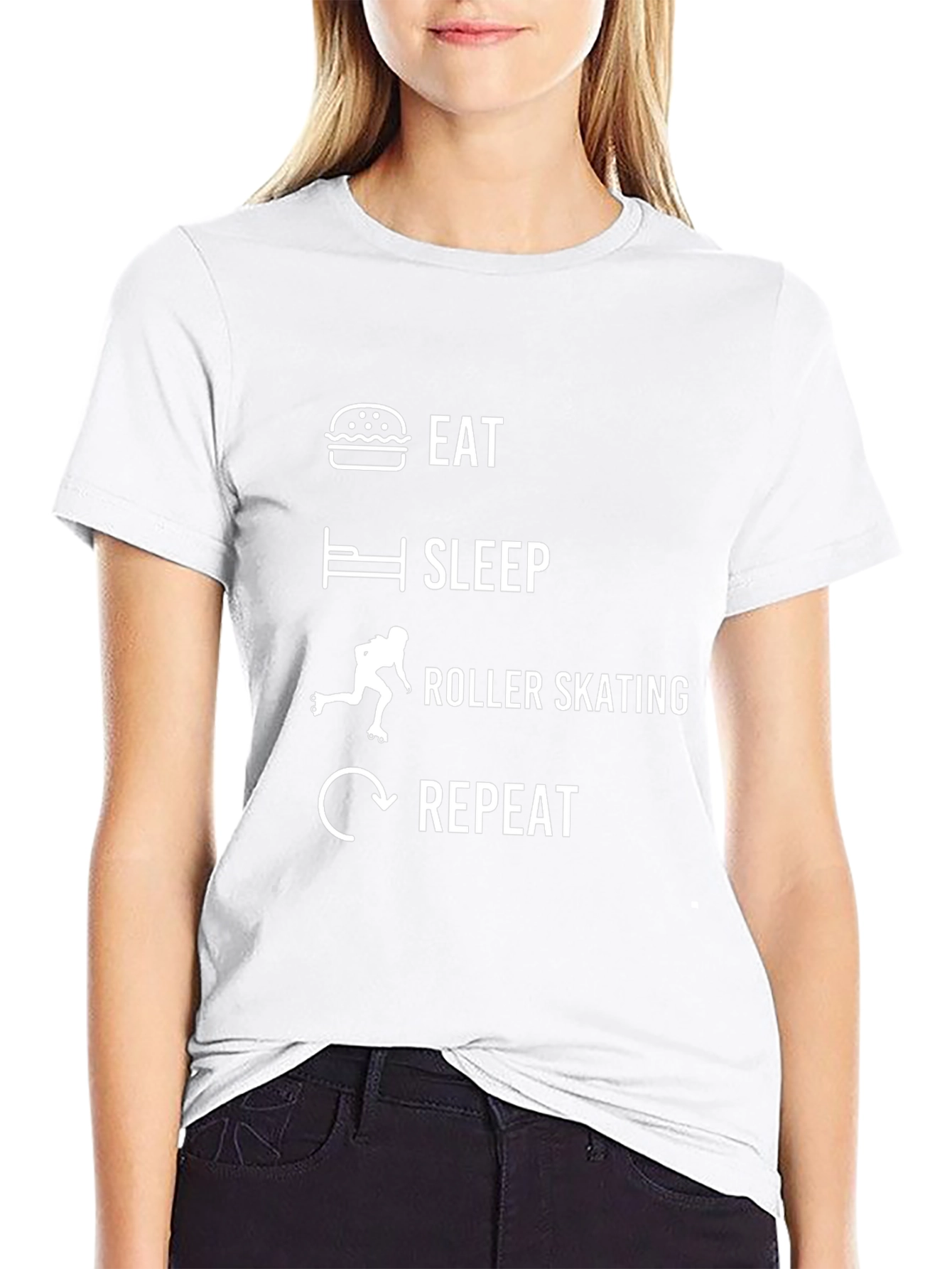 Eat Sleep Roller Skate Repeat T-Shirt