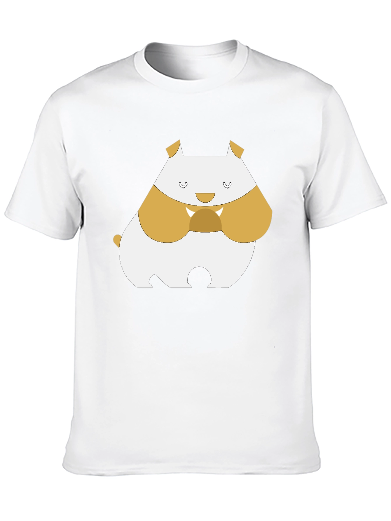 Cute Hamster Graphic Tee - Black