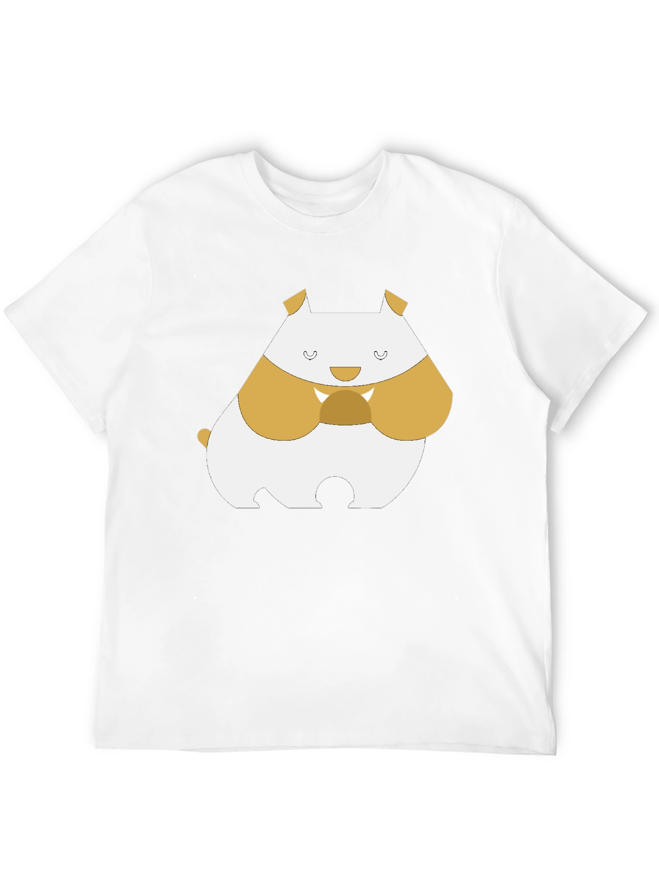 Cute Hamster Graphic Tee - Black