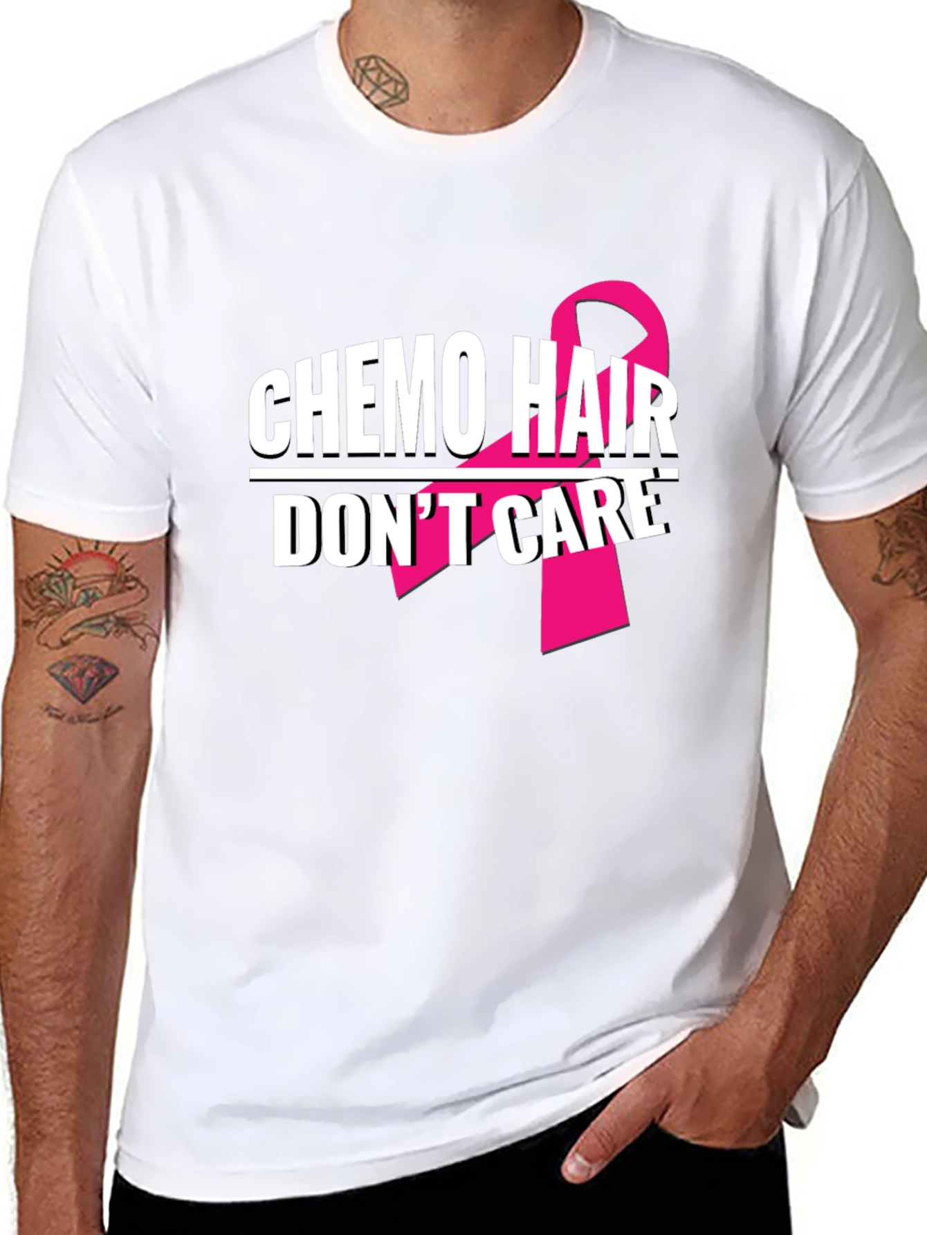 Chemo Hair Dont Care T-Shirt Breast Cancer Awareness