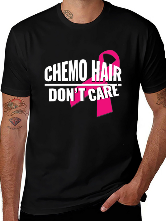 Chemo Hair Dont Care T-Shirt Breast Cancer Awareness