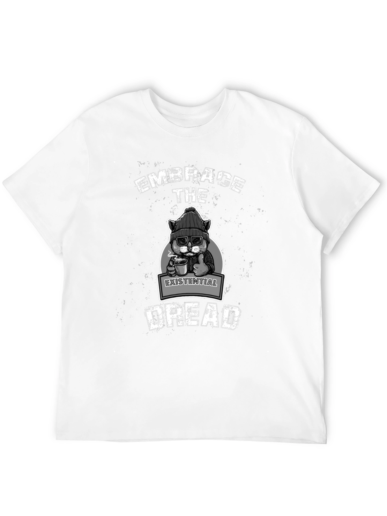 Embrace Existential Dread T-Shirt - Cat Lover Tee
