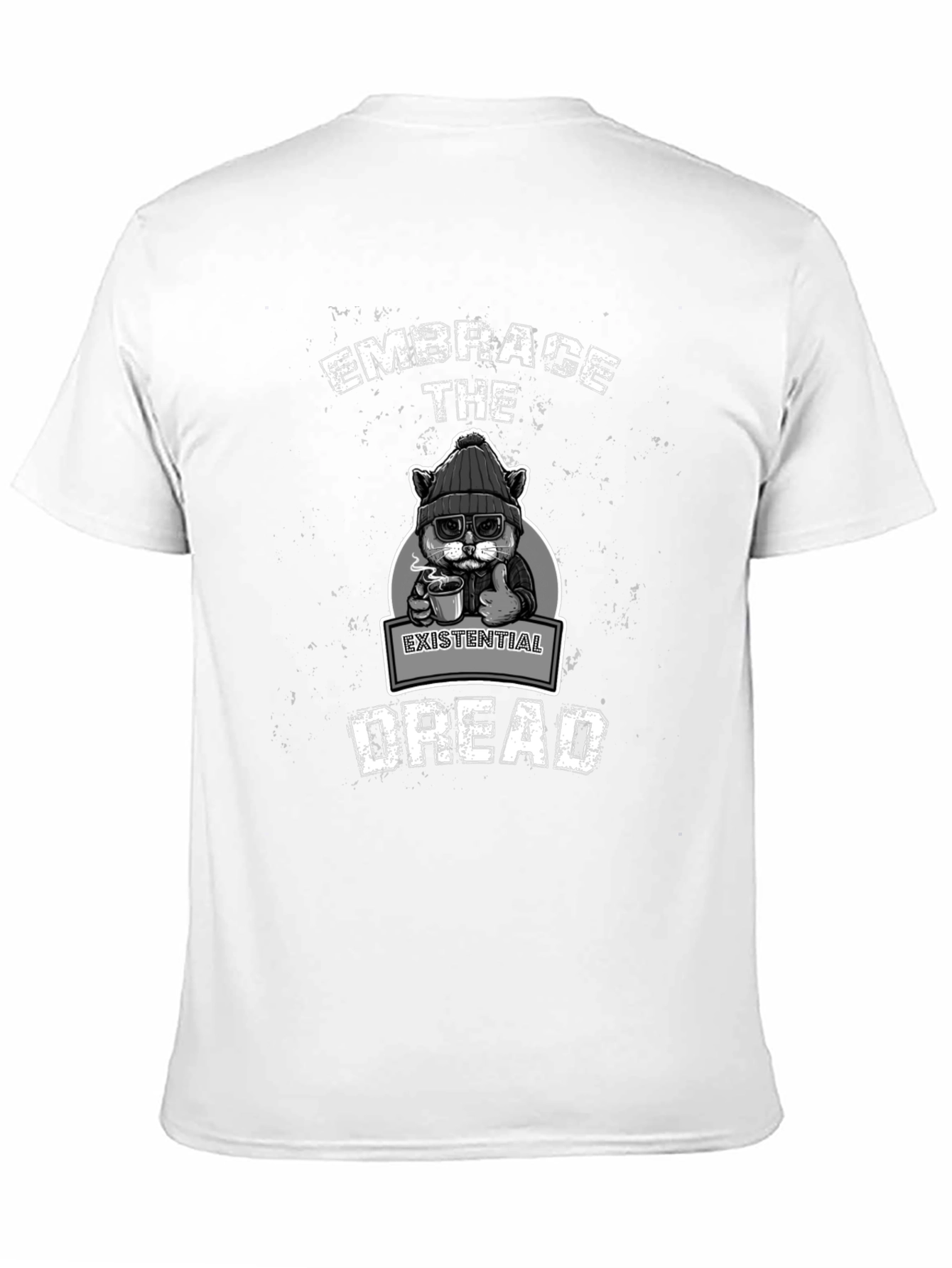 Embrace Existential Dread T-Shirt - Cat Lover Tee