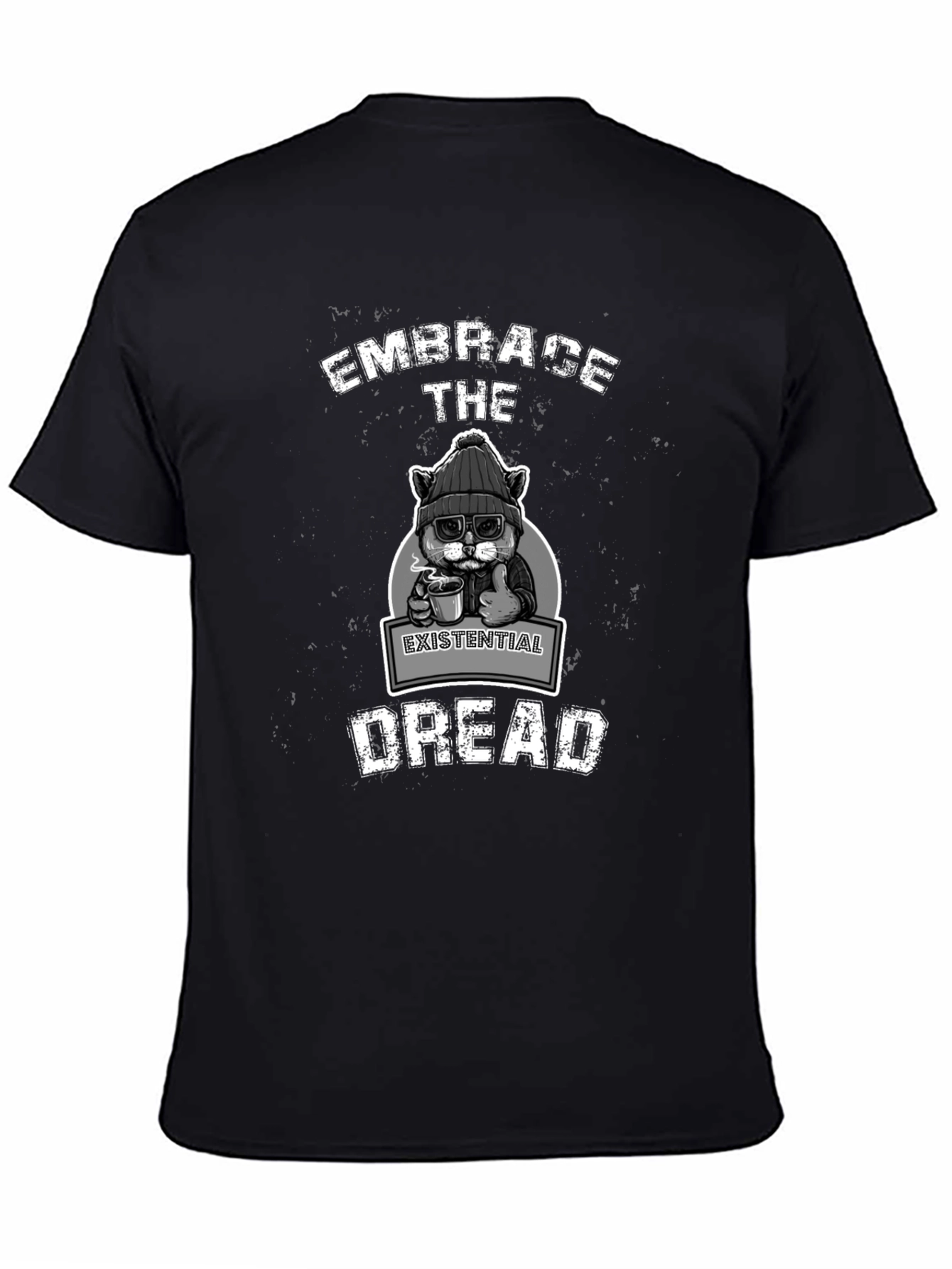 Embrace Existential Dread T-Shirt - Cat Lover Tee