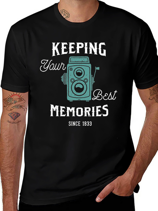 Vintage Camera T-Shirt - Keeping Your Best Memories