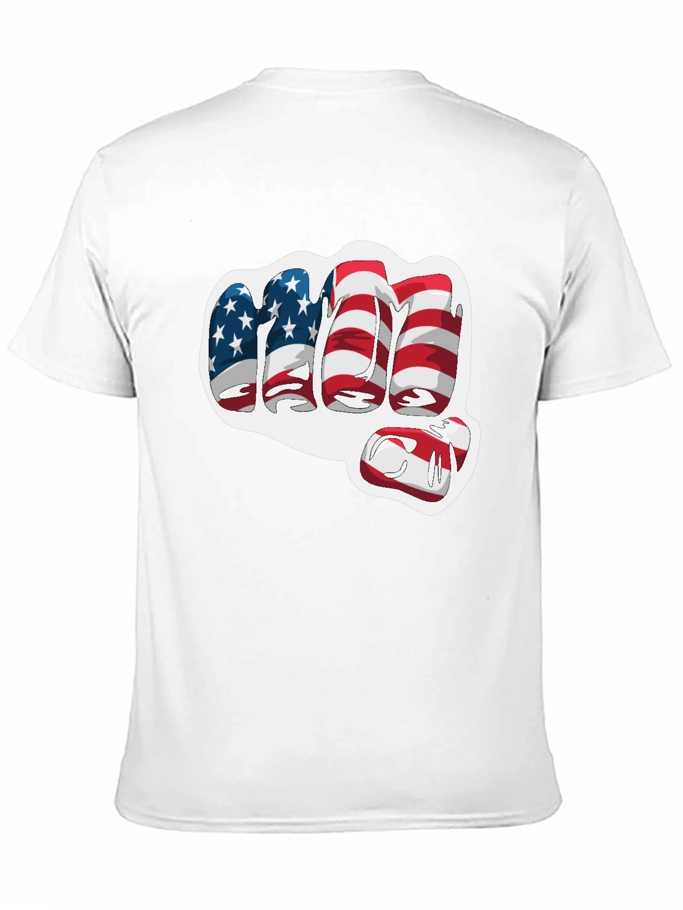 USA Flag Fist Graphic Tee - Patriotic T-Shirt