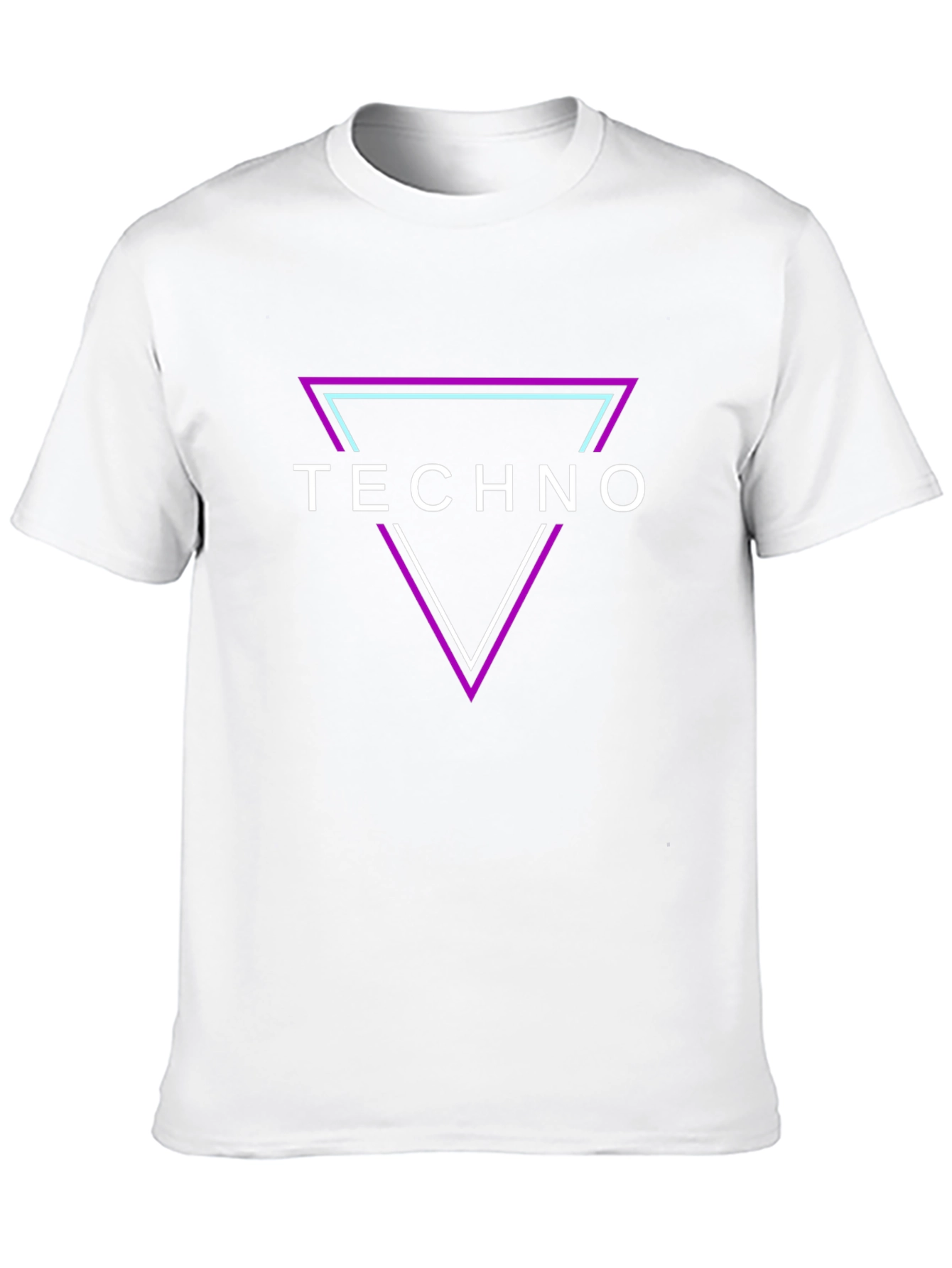 Techno Triangle Graphic T-Shirt - Bold Music Fashion