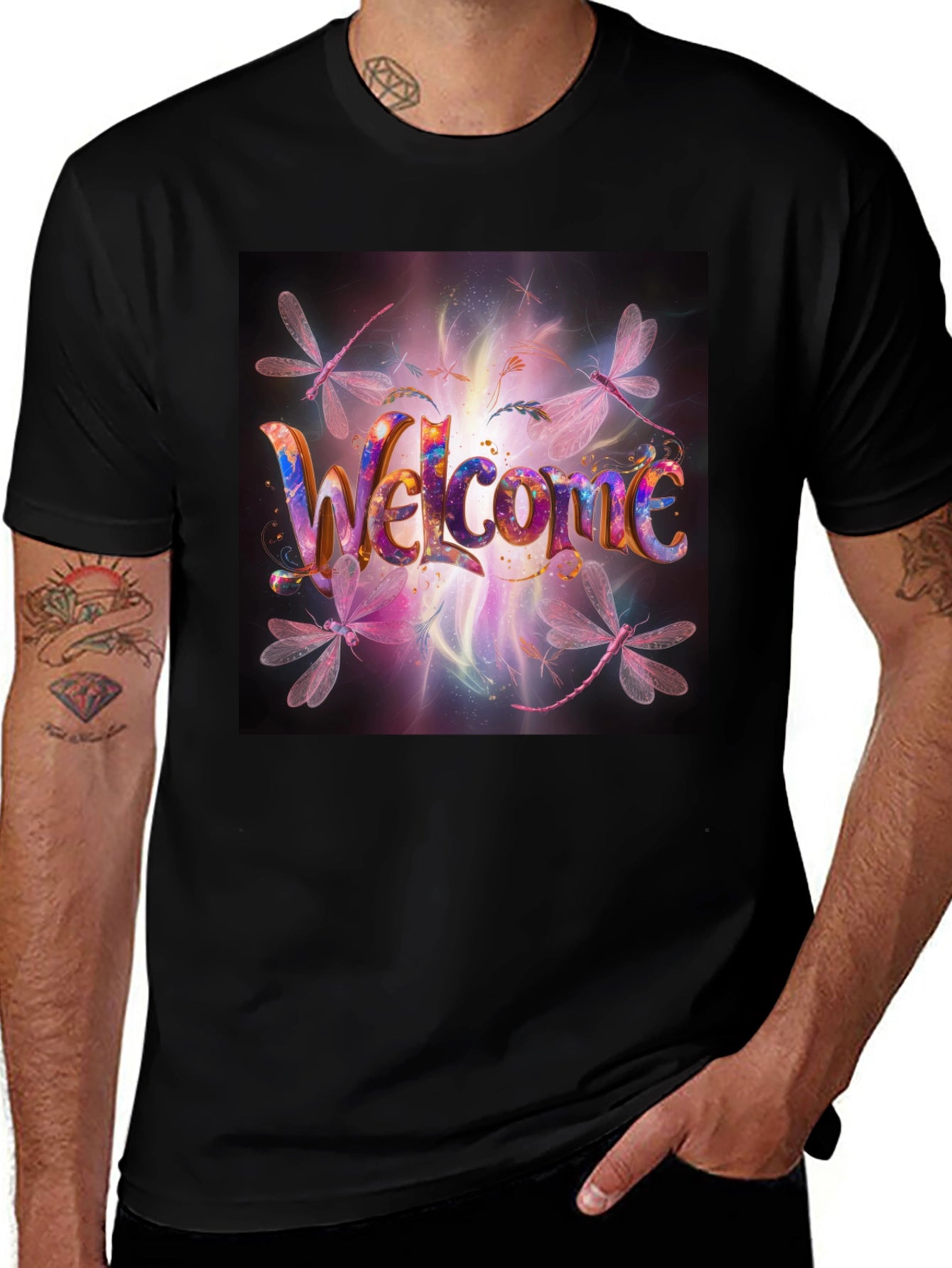 Welcome Dragonfly Graphic Tee