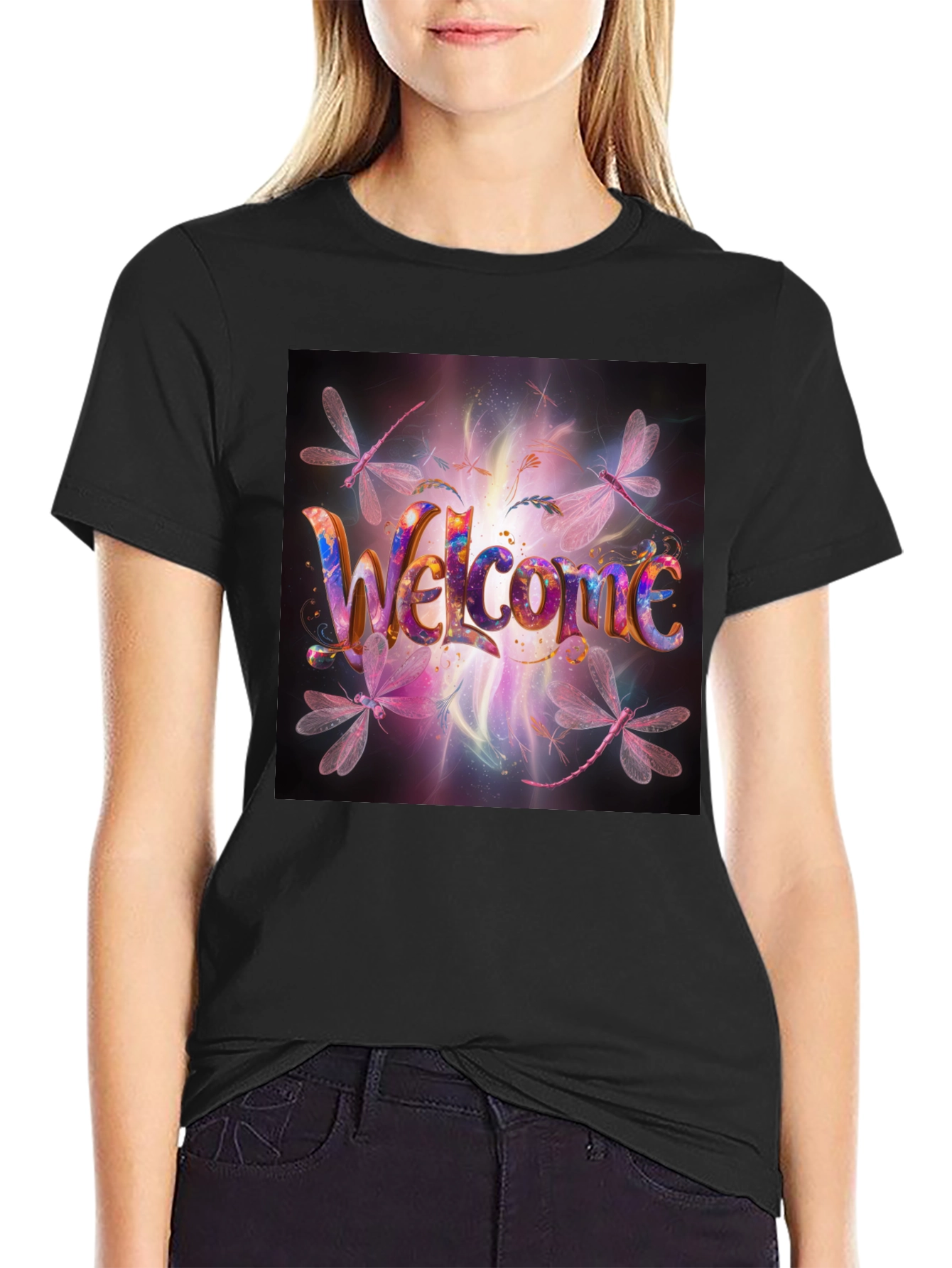 Welcome Dragonfly Graphic Tee