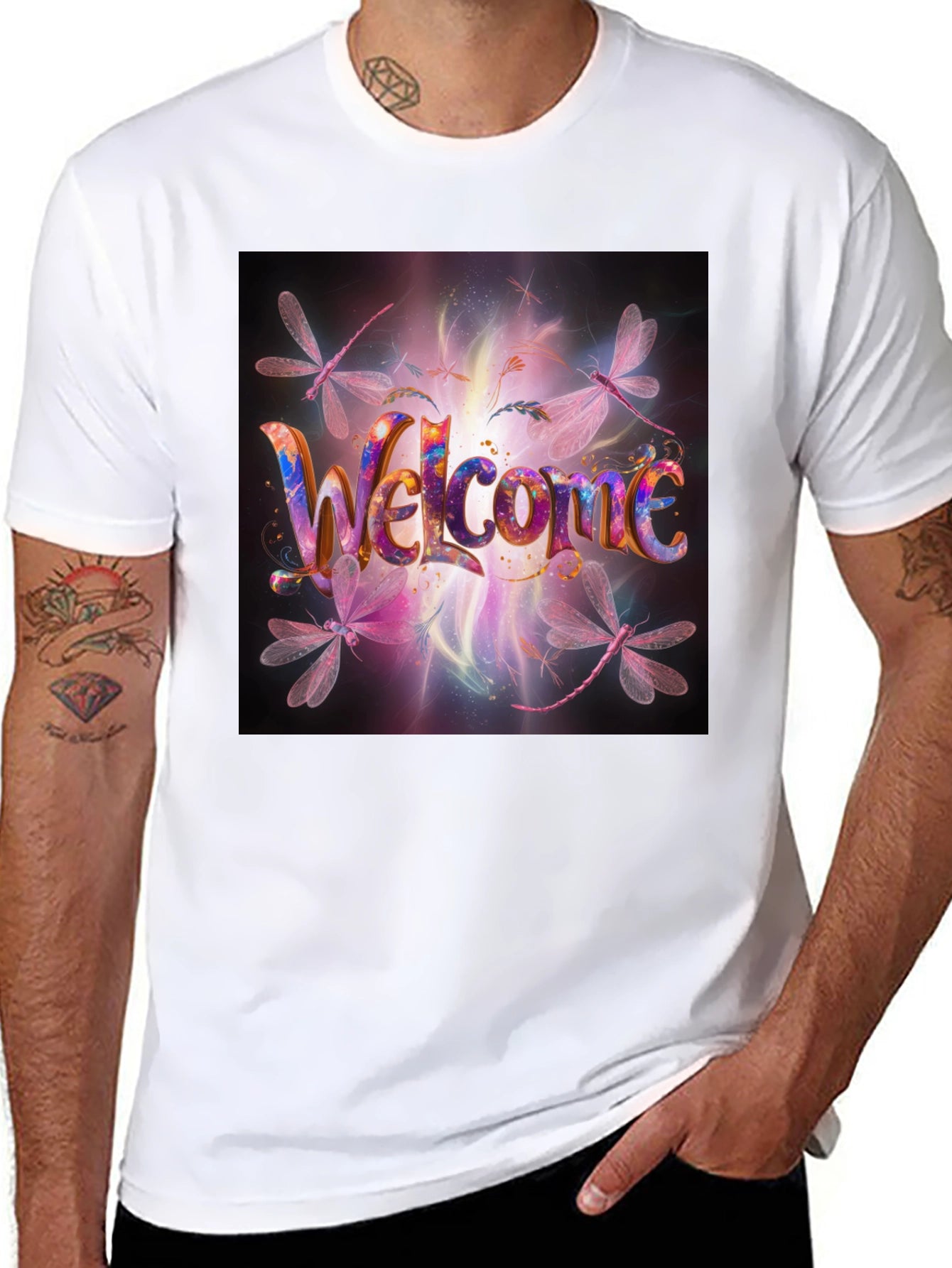 Welcome Dragonfly Graphic Tee