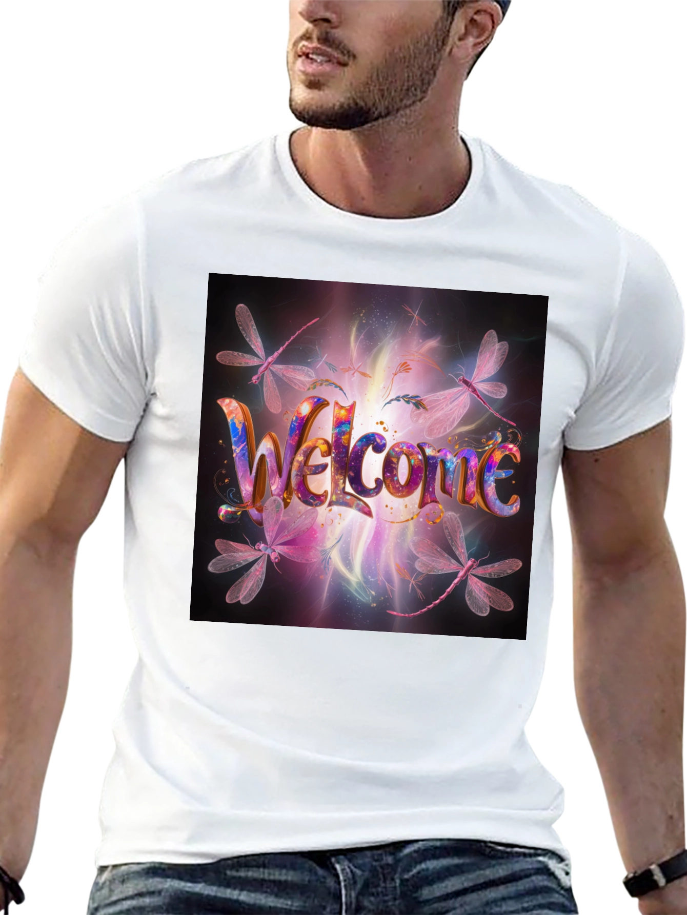 Welcome Dragonfly Graphic Tee