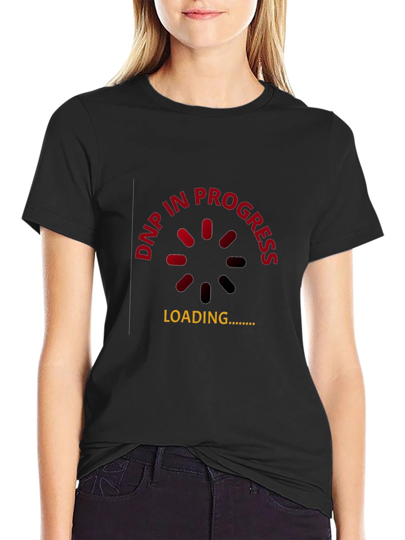 DNP In Progress Black T-Shirt - Gamer Humor