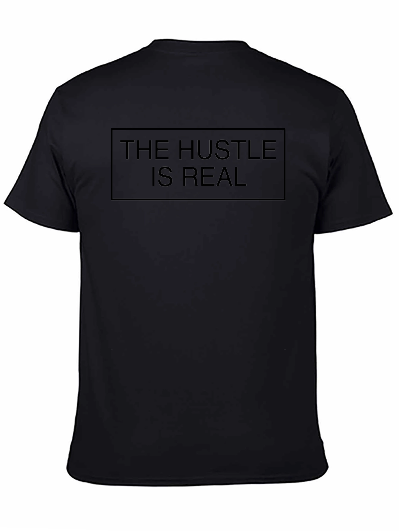 The Hustle Is Real Graphic Tee - Black